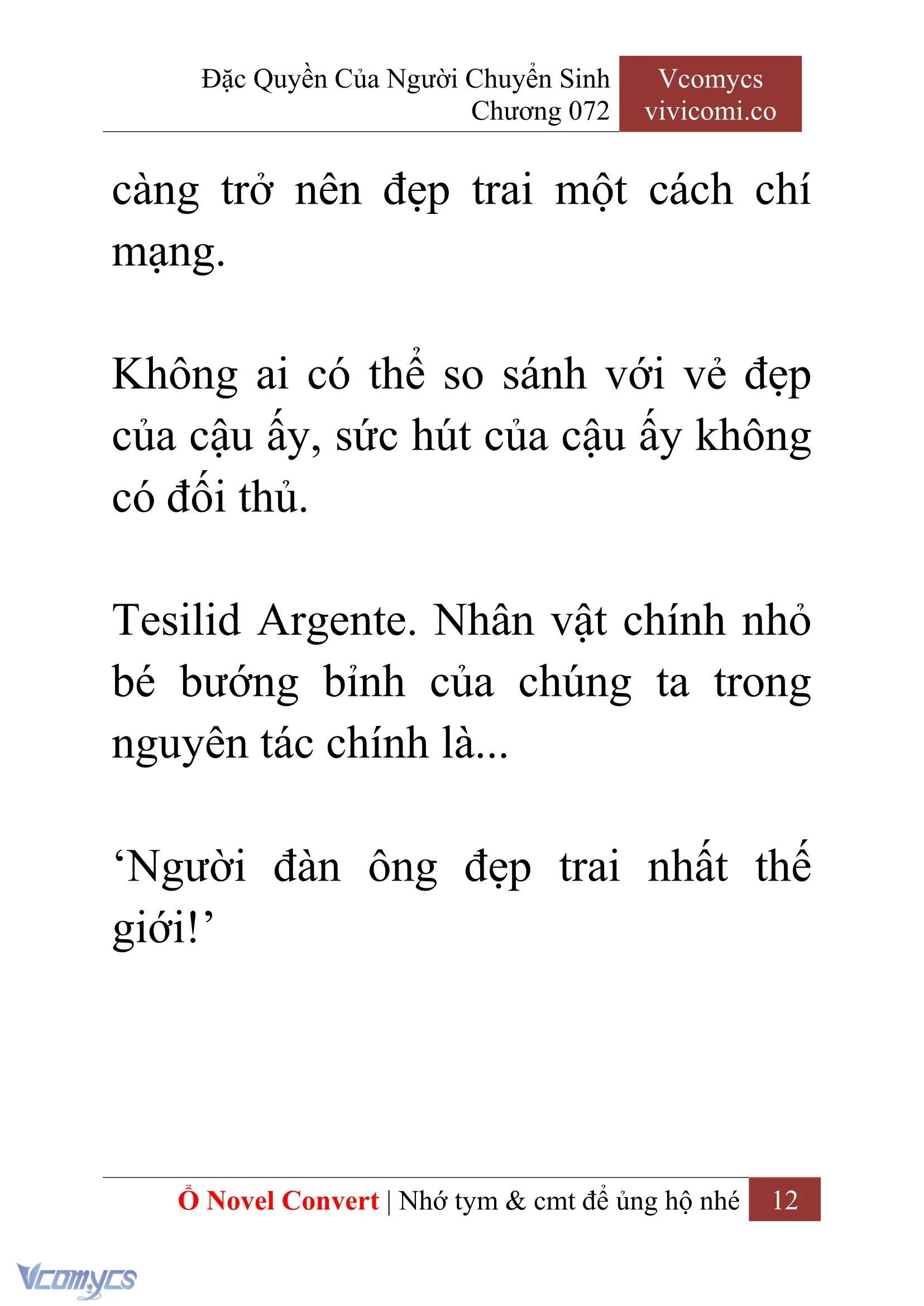 [Novel] Đặc Quyền Của Người Chuyển Sinh Chapter  72 - 14