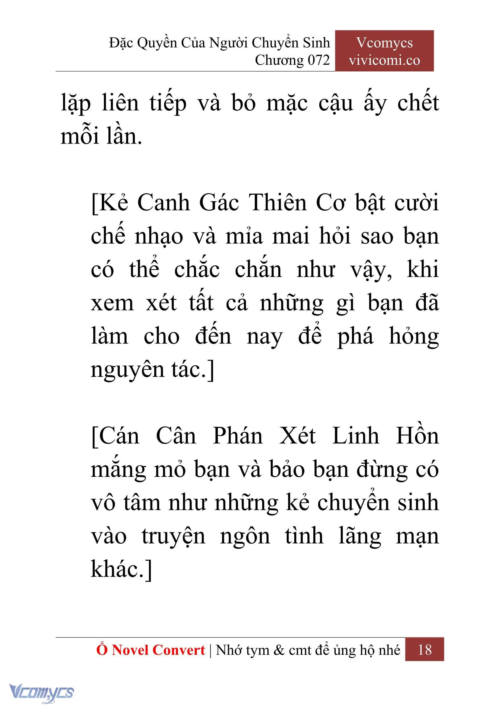 [Novel] Đặc Quyền Của Người Chuyển Sinh Chapter  72 - 20