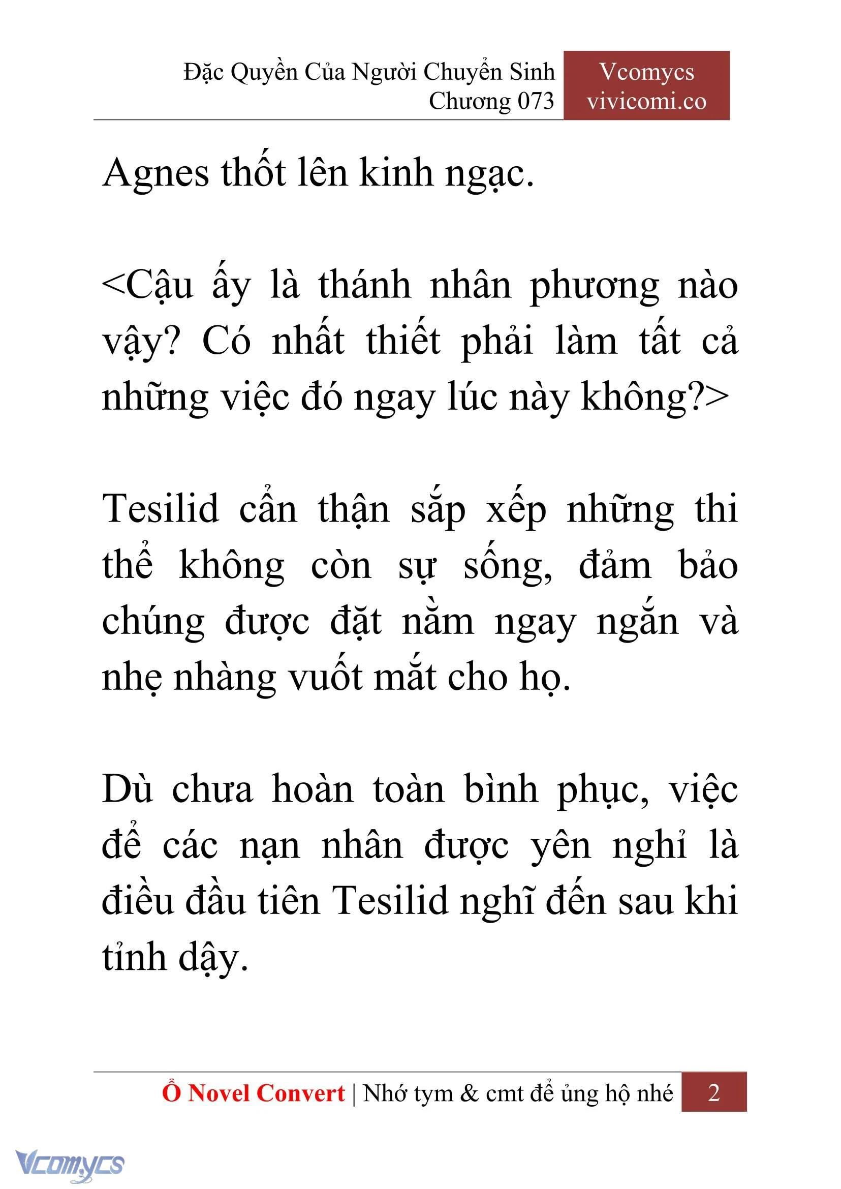[Novel] Đặc Quyền Của Người Chuyển Sinh Chapter  73 - 4