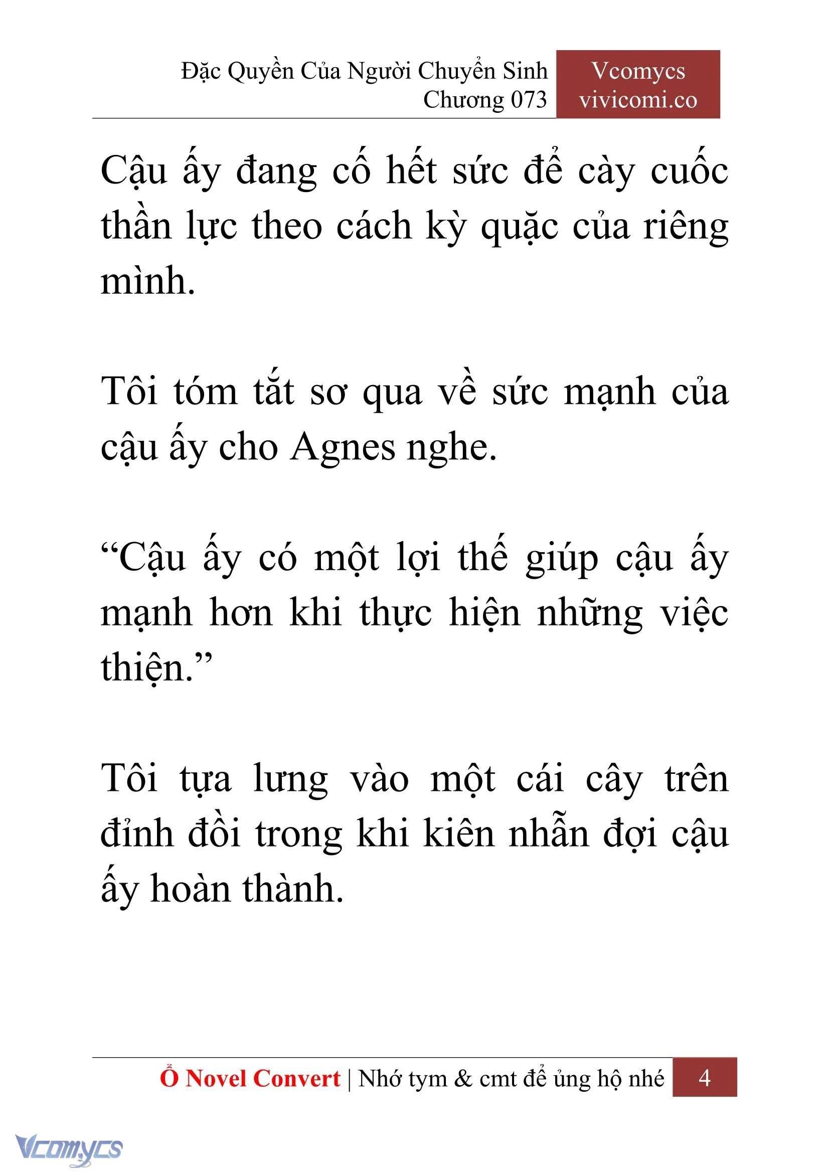 [Novel] Đặc Quyền Của Người Chuyển Sinh Chapter  73 - 6