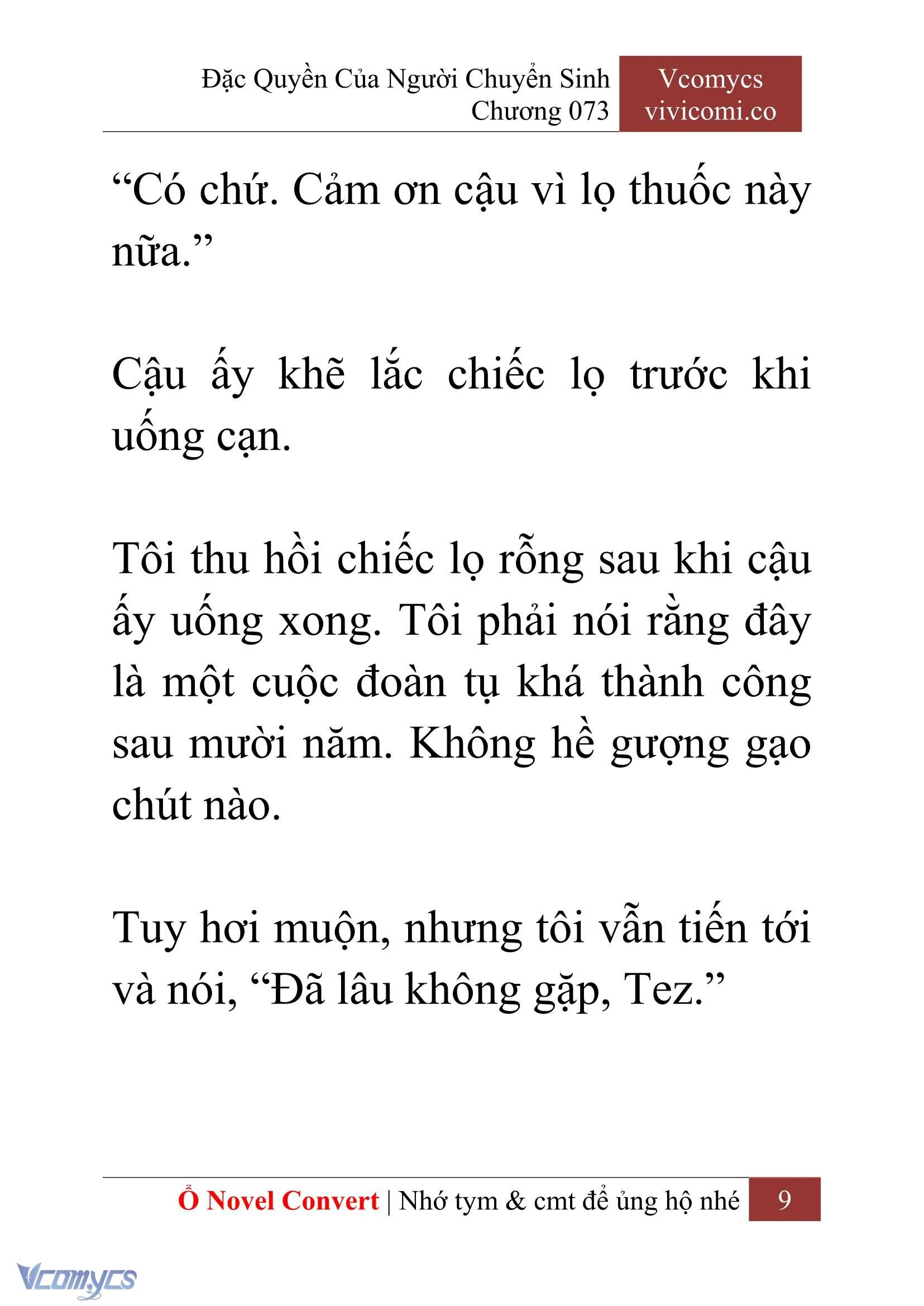 [Novel] Đặc Quyền Của Người Chuyển Sinh Chapter  73 - 11