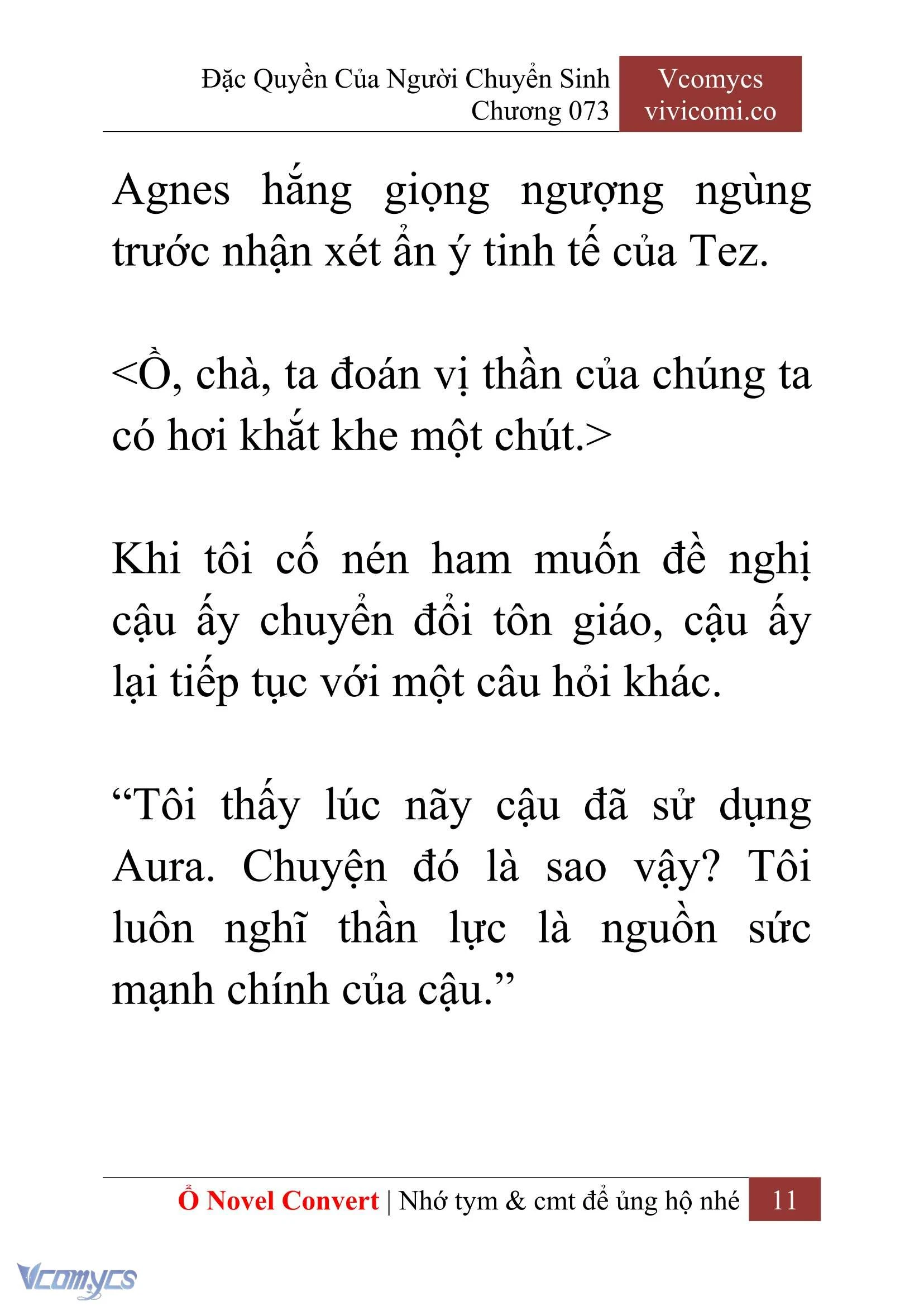 [Novel] Đặc Quyền Của Người Chuyển Sinh Chapter  73 - 13