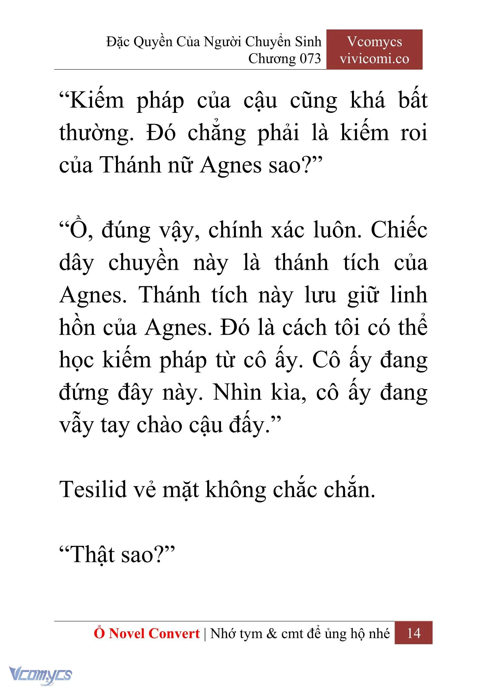 [Novel] Đặc Quyền Của Người Chuyển Sinh Chapter  73 - 16