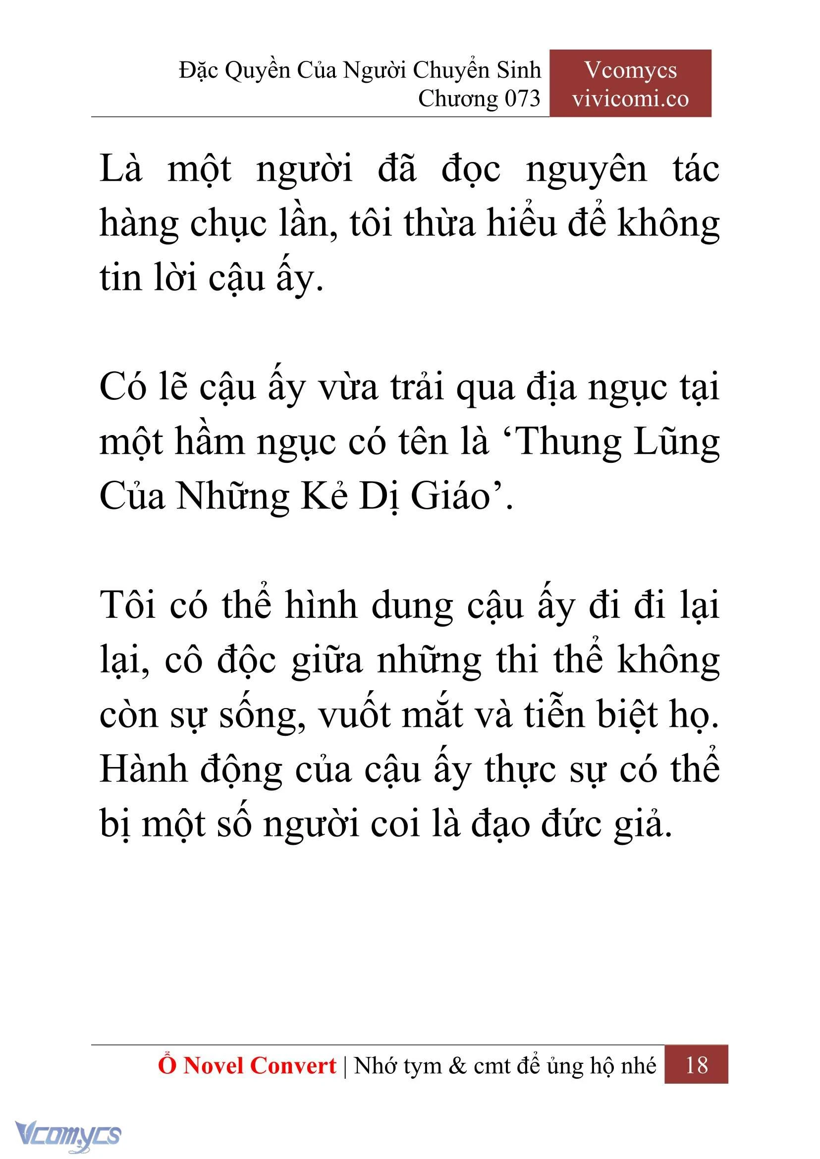 [Novel] Đặc Quyền Của Người Chuyển Sinh Chapter  73 - 20