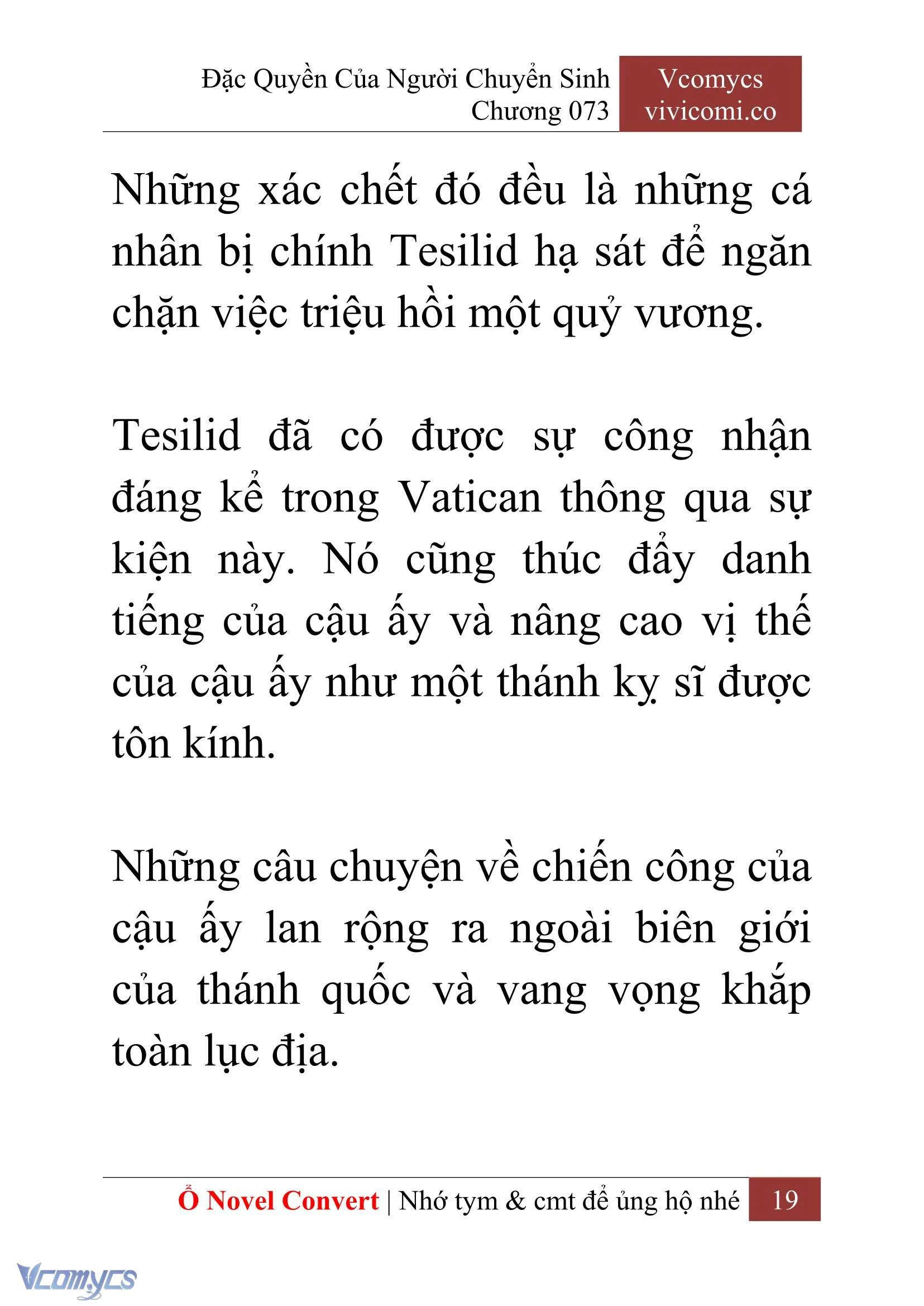 [Novel] Đặc Quyền Của Người Chuyển Sinh Chapter  73 - 21