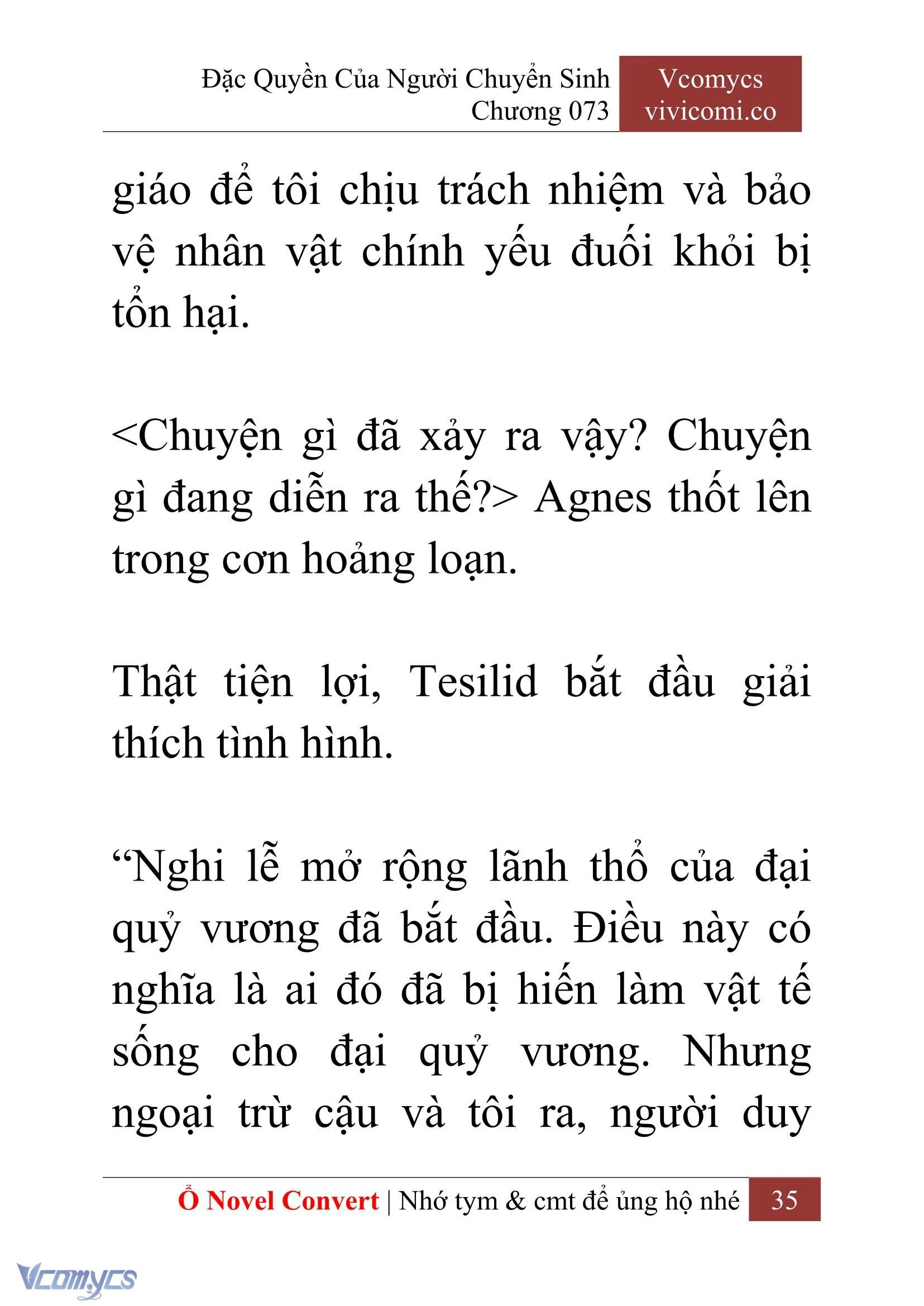 [Novel] Đặc Quyền Của Người Chuyển Sinh Chapter  73 - 37