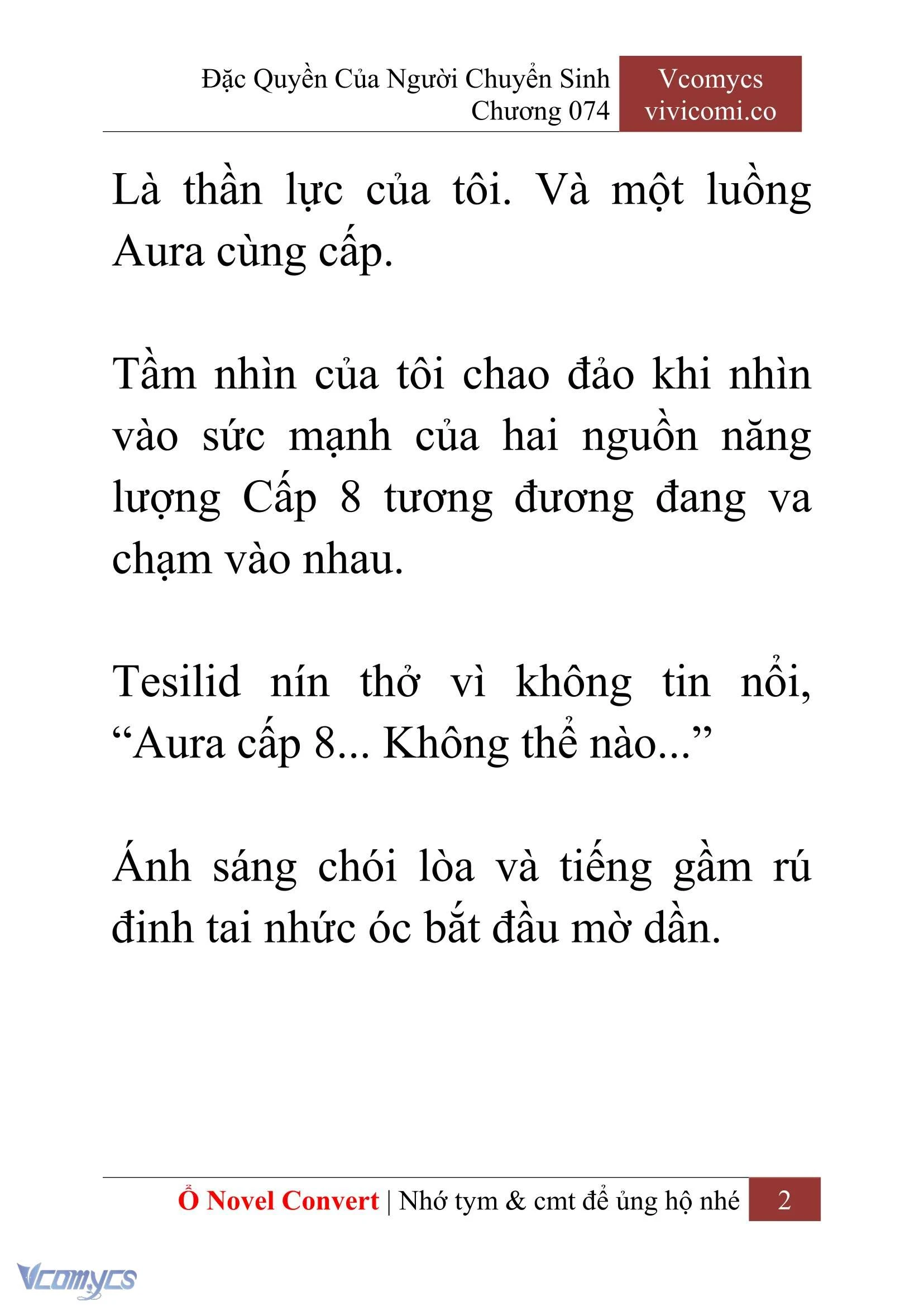 [Novel] Đặc Quyền Của Người Chuyển Sinh Chapter  74 - 4