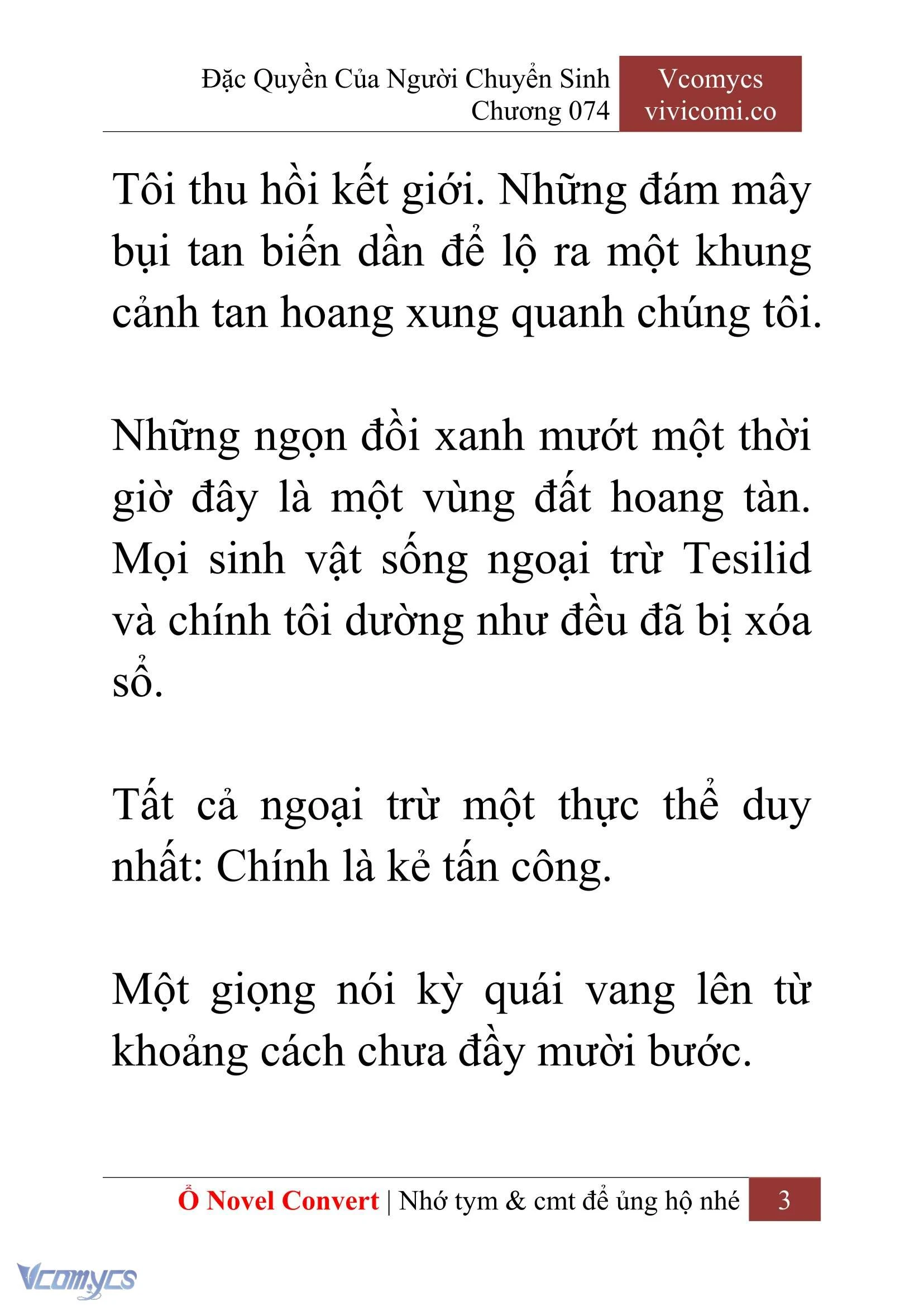 [Novel] Đặc Quyền Của Người Chuyển Sinh Chapter  74 - 5
