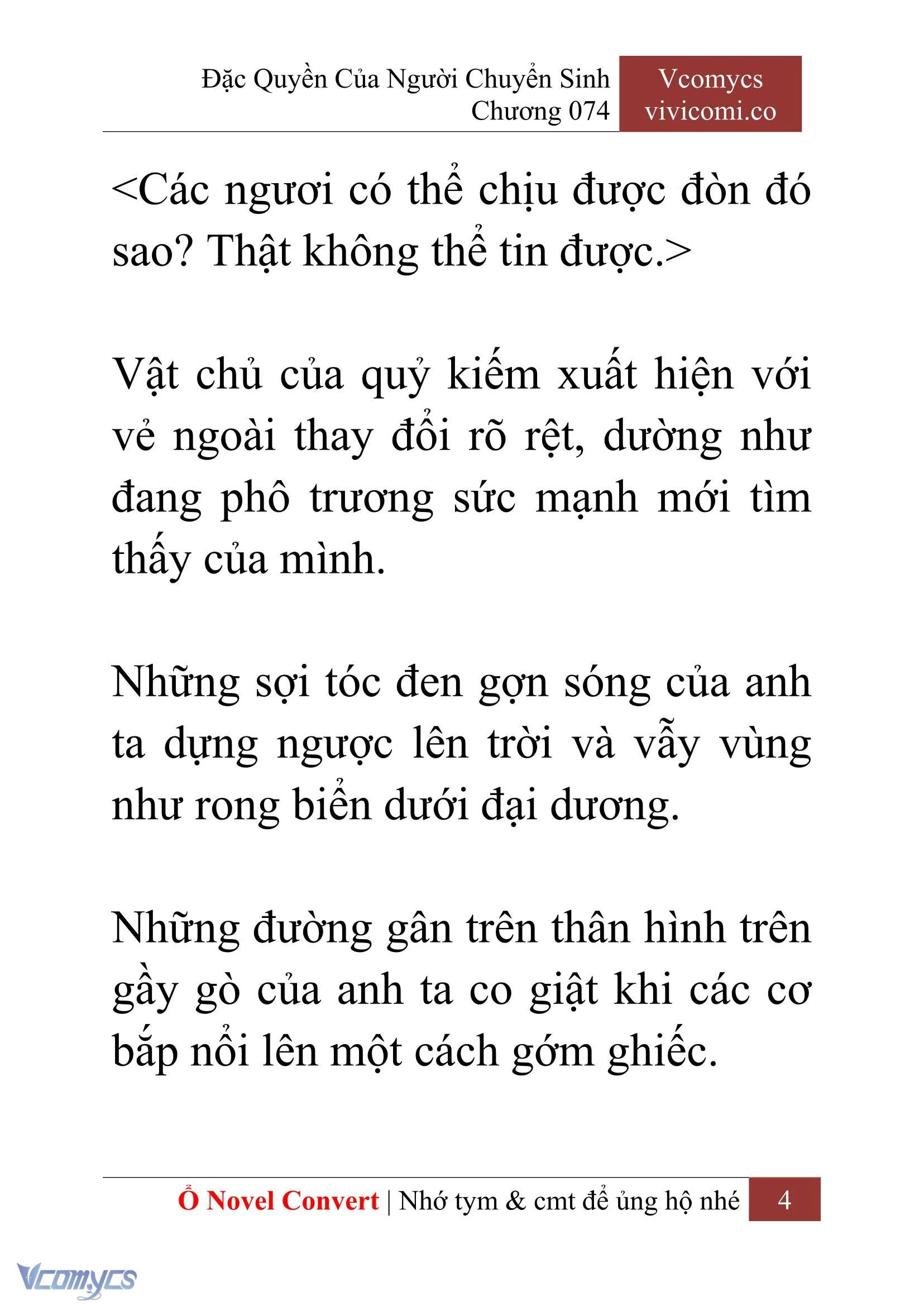 [Novel] Đặc Quyền Của Người Chuyển Sinh Chapter  74 - 6