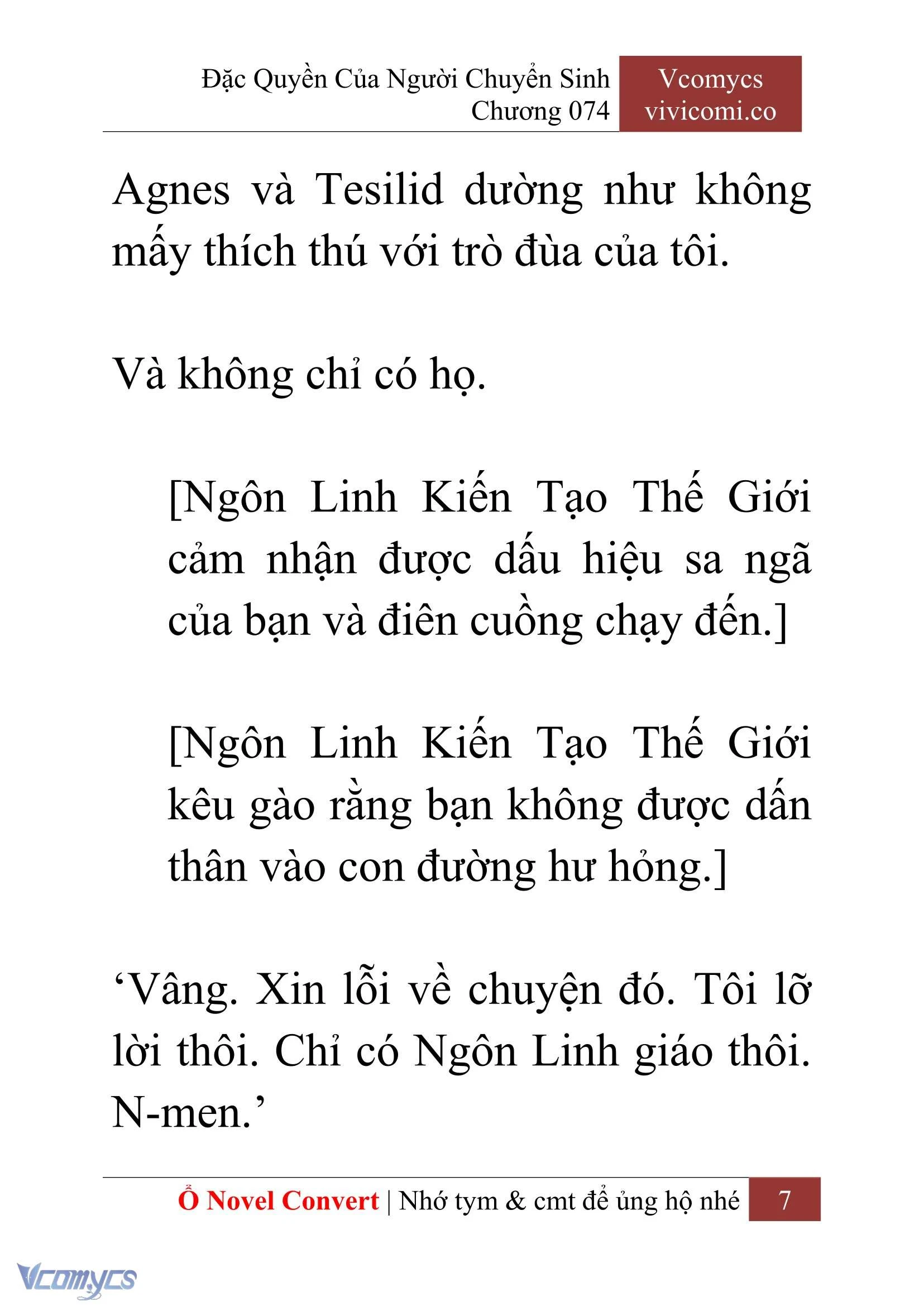 [Novel] Đặc Quyền Của Người Chuyển Sinh Chapter  74 - 9