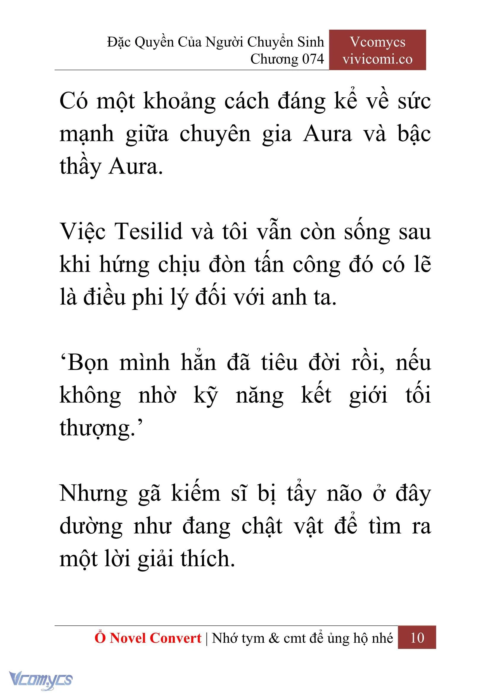 [Novel] Đặc Quyền Của Người Chuyển Sinh Chapter  74 - 12