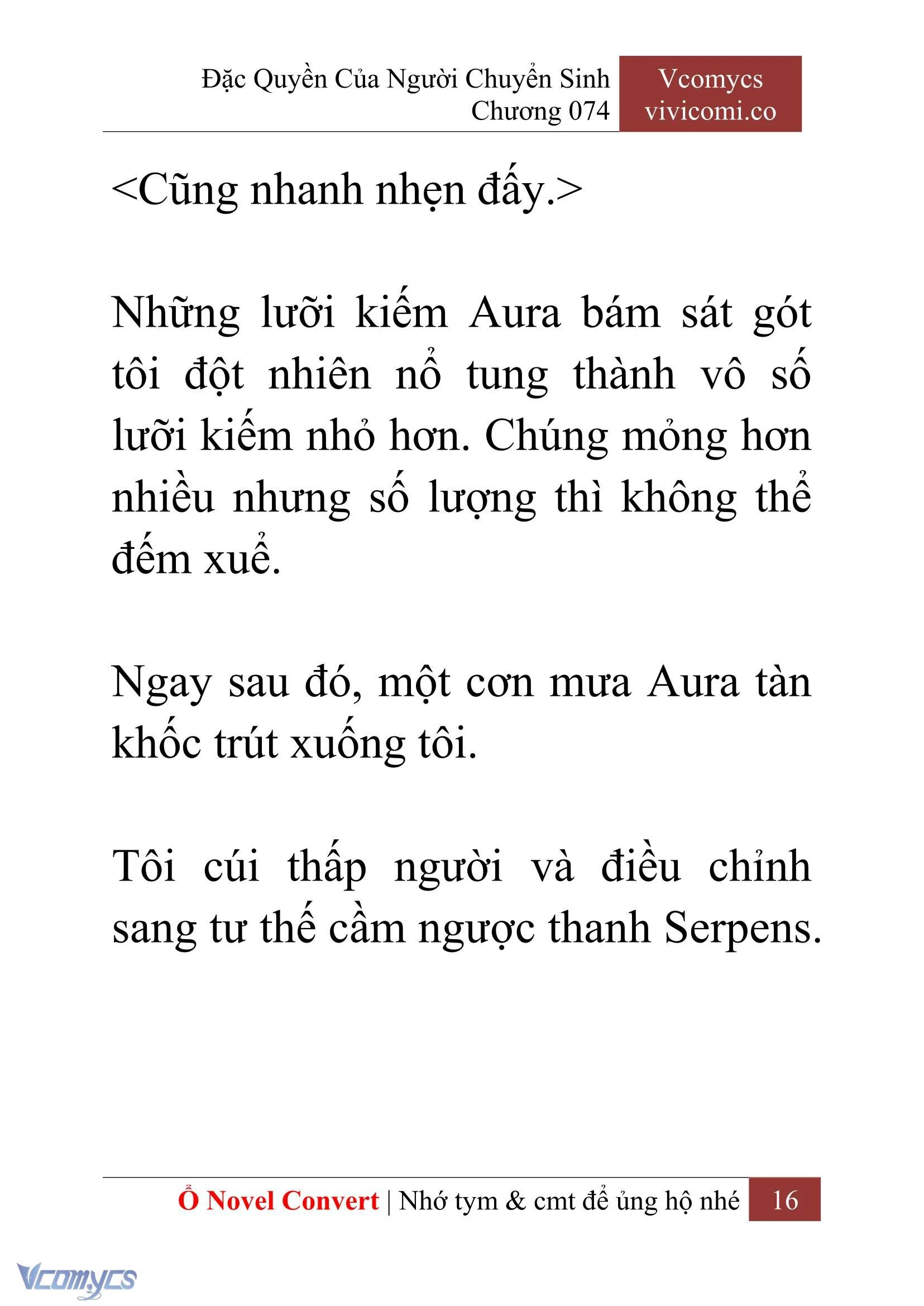 [Novel] Đặc Quyền Của Người Chuyển Sinh Chapter  74 - 18