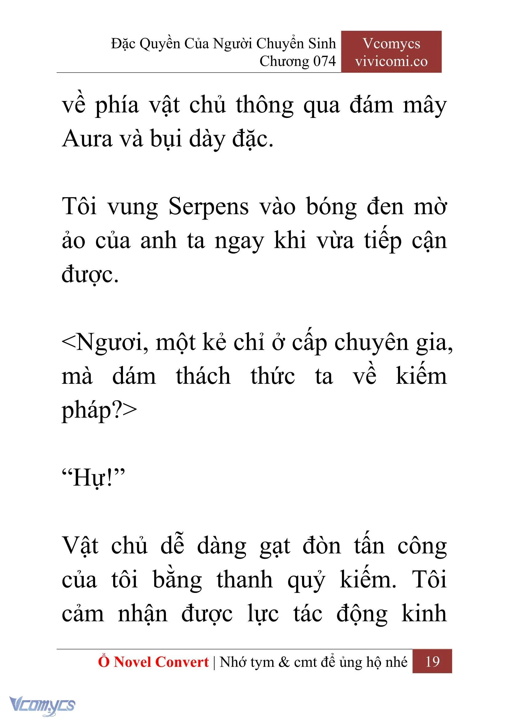 [Novel] Đặc Quyền Của Người Chuyển Sinh Chapter  74 - 21