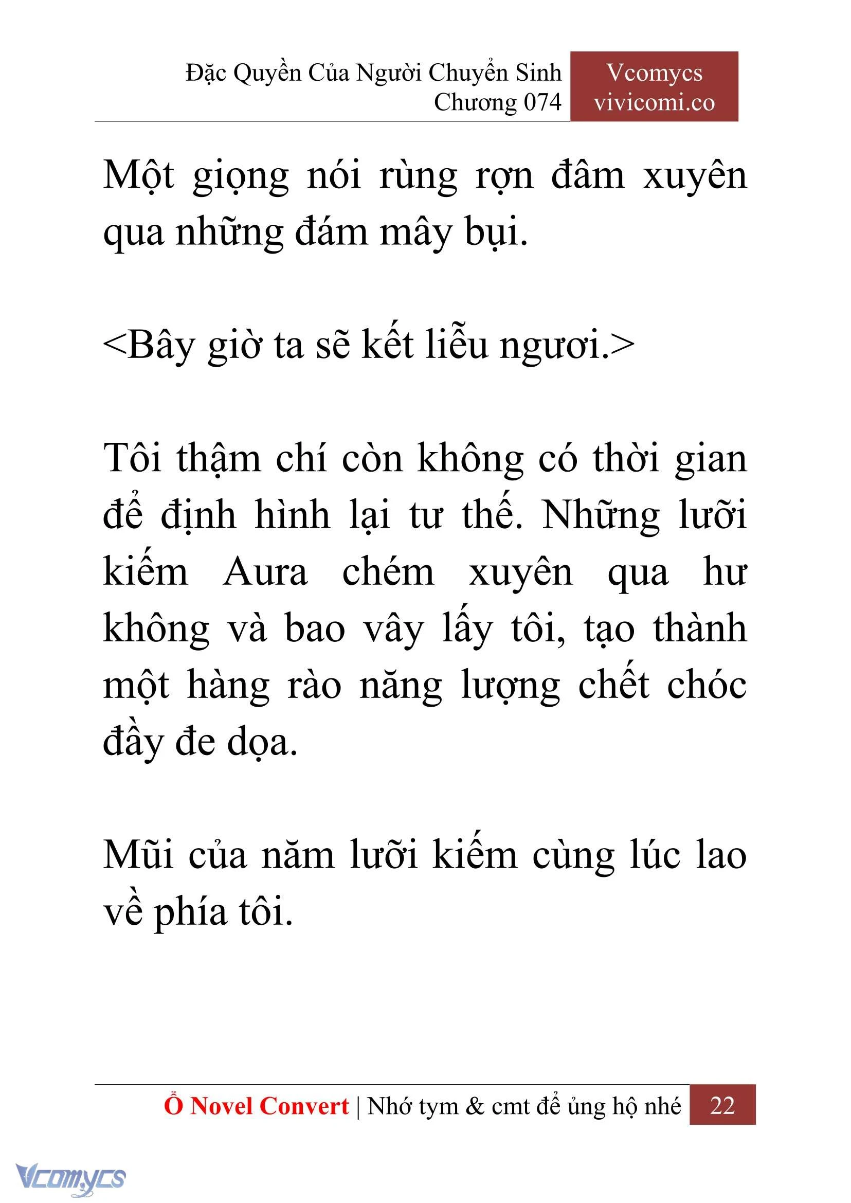 [Novel] Đặc Quyền Của Người Chuyển Sinh Chapter  74 - 24