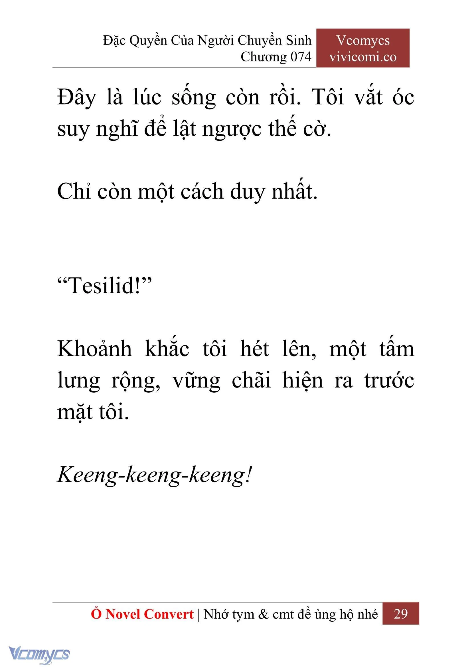 [Novel] Đặc Quyền Của Người Chuyển Sinh Chapter  74 - 31