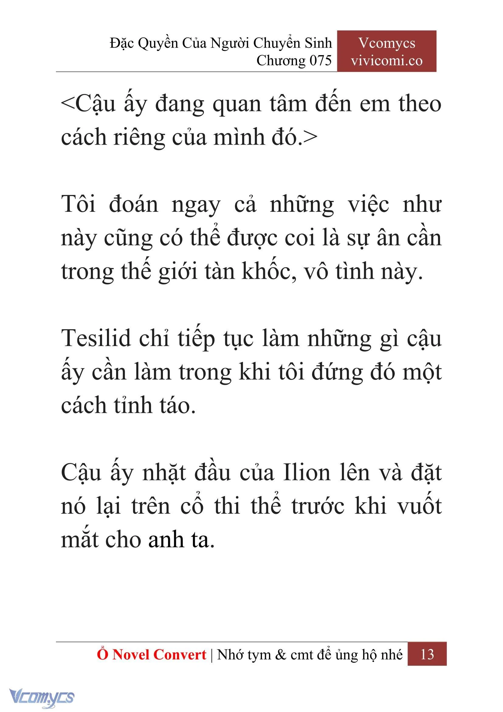 [Novel] Đặc Quyền Của Người Chuyển Sinh Chapter  75 - 15