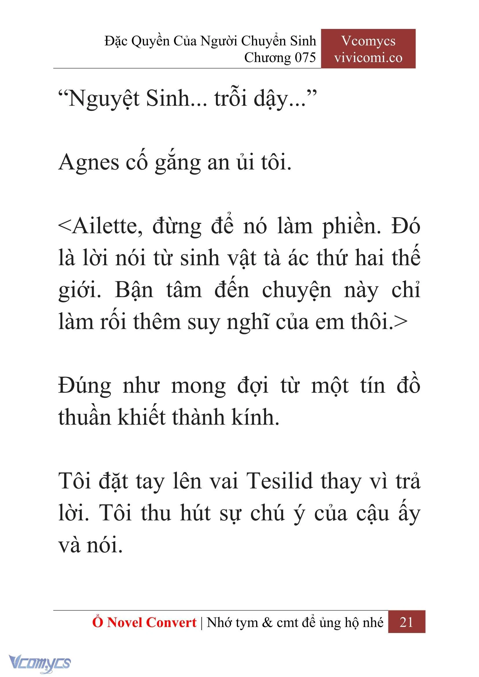 [Novel] Đặc Quyền Của Người Chuyển Sinh Chapter  75 - 23