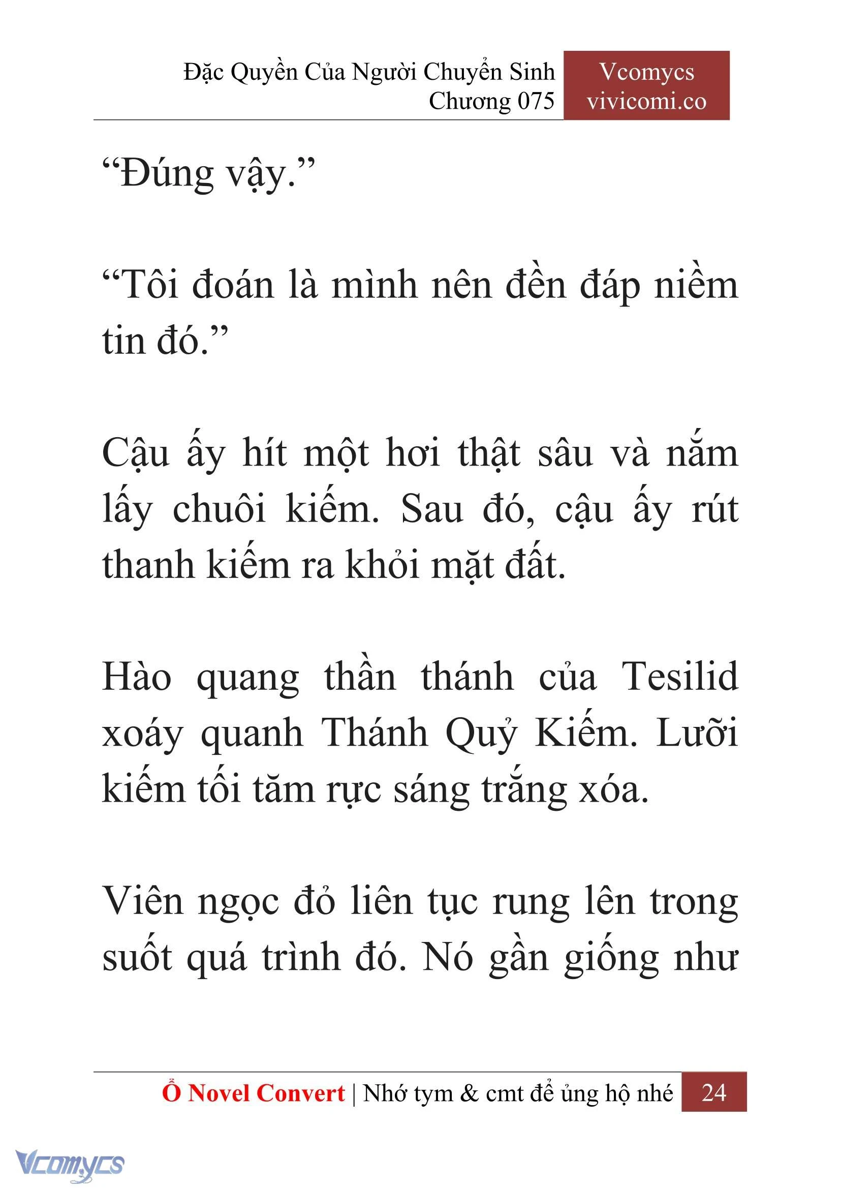[Novel] Đặc Quyền Của Người Chuyển Sinh Chapter  75 - 26