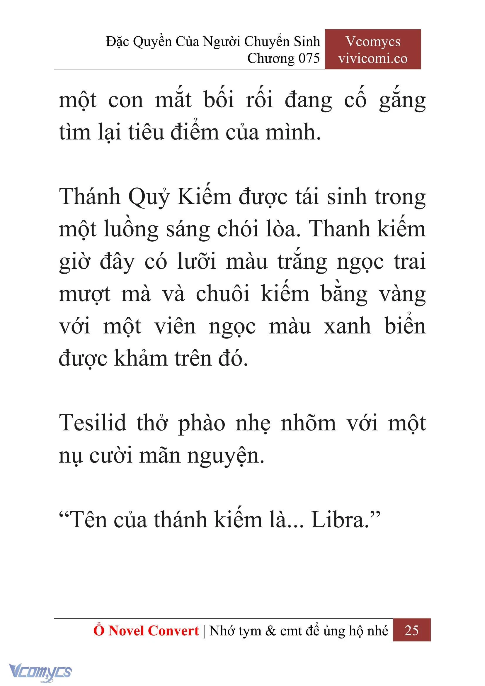 [Novel] Đặc Quyền Của Người Chuyển Sinh Chapter  75 - 27