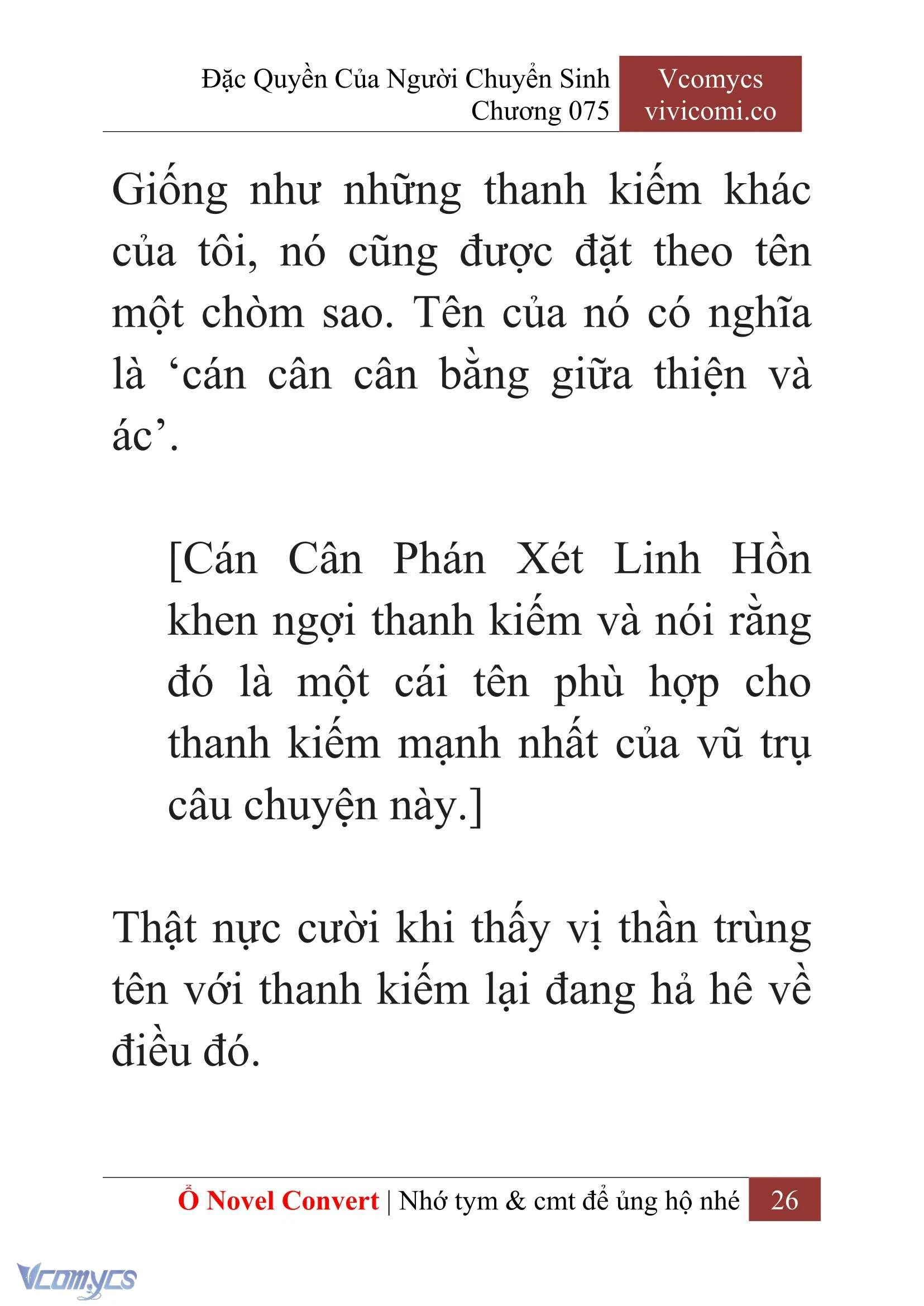 [Novel] Đặc Quyền Của Người Chuyển Sinh Chapter  75 - 28