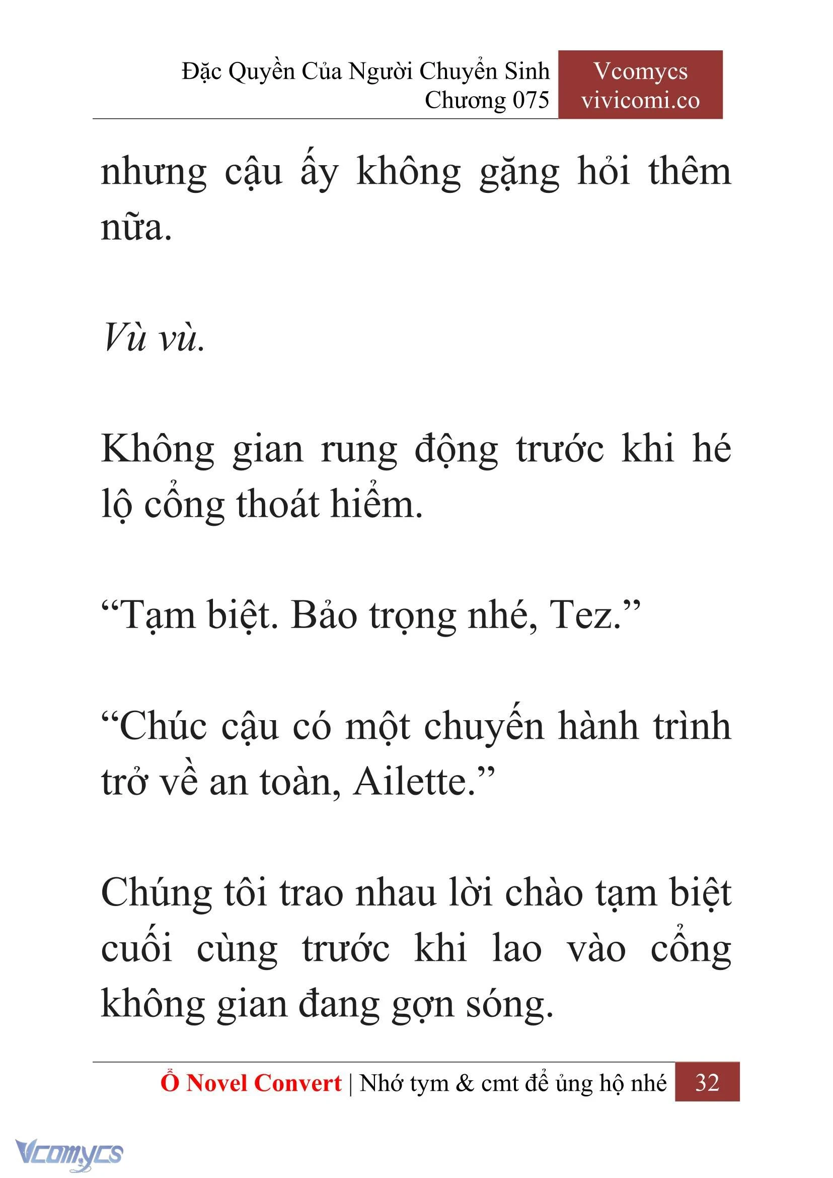[Novel] Đặc Quyền Của Người Chuyển Sinh Chapter  75 - 34