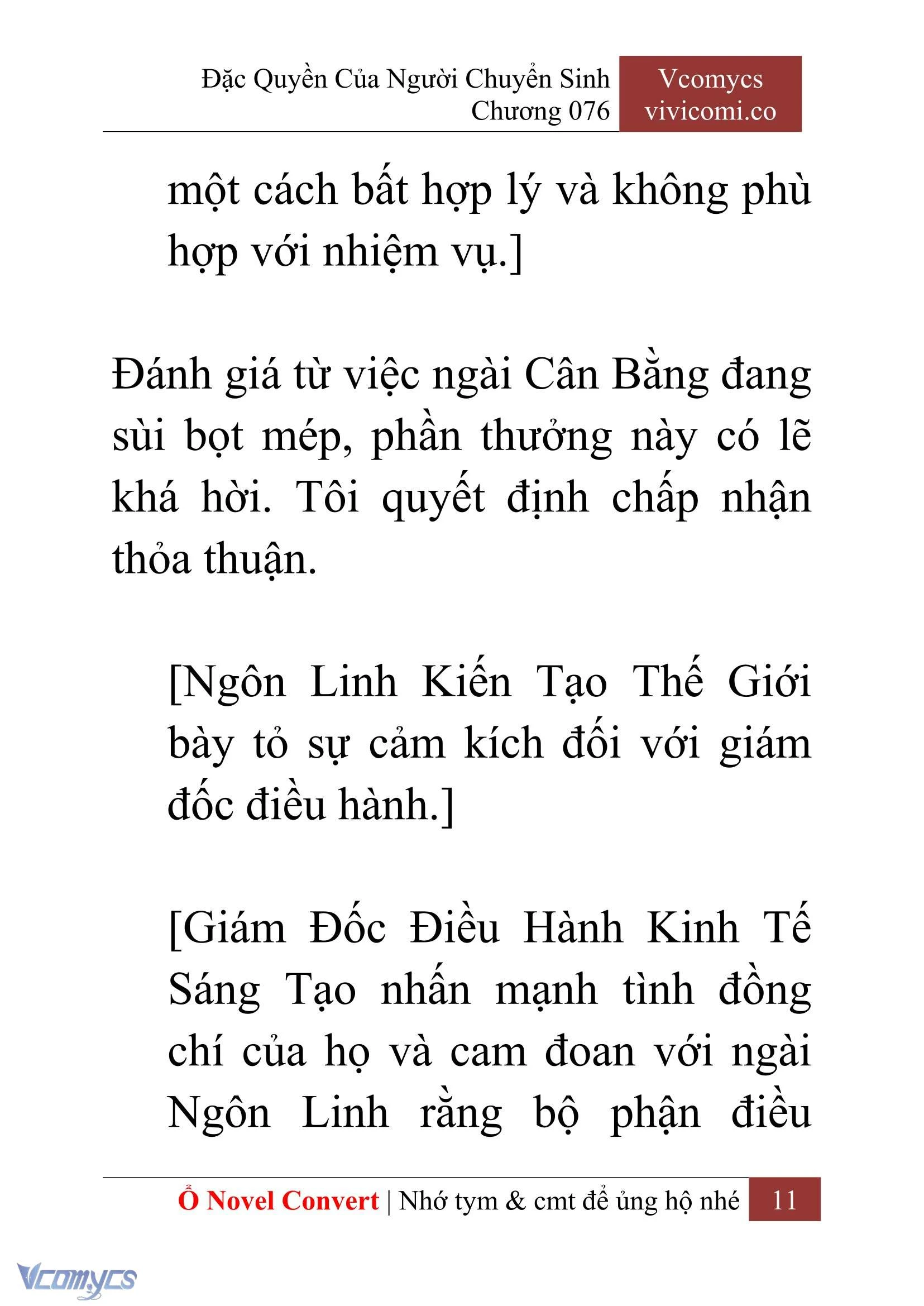 [Novel] Đặc Quyền Của Người Chuyển Sinh Chapter  76 - 13