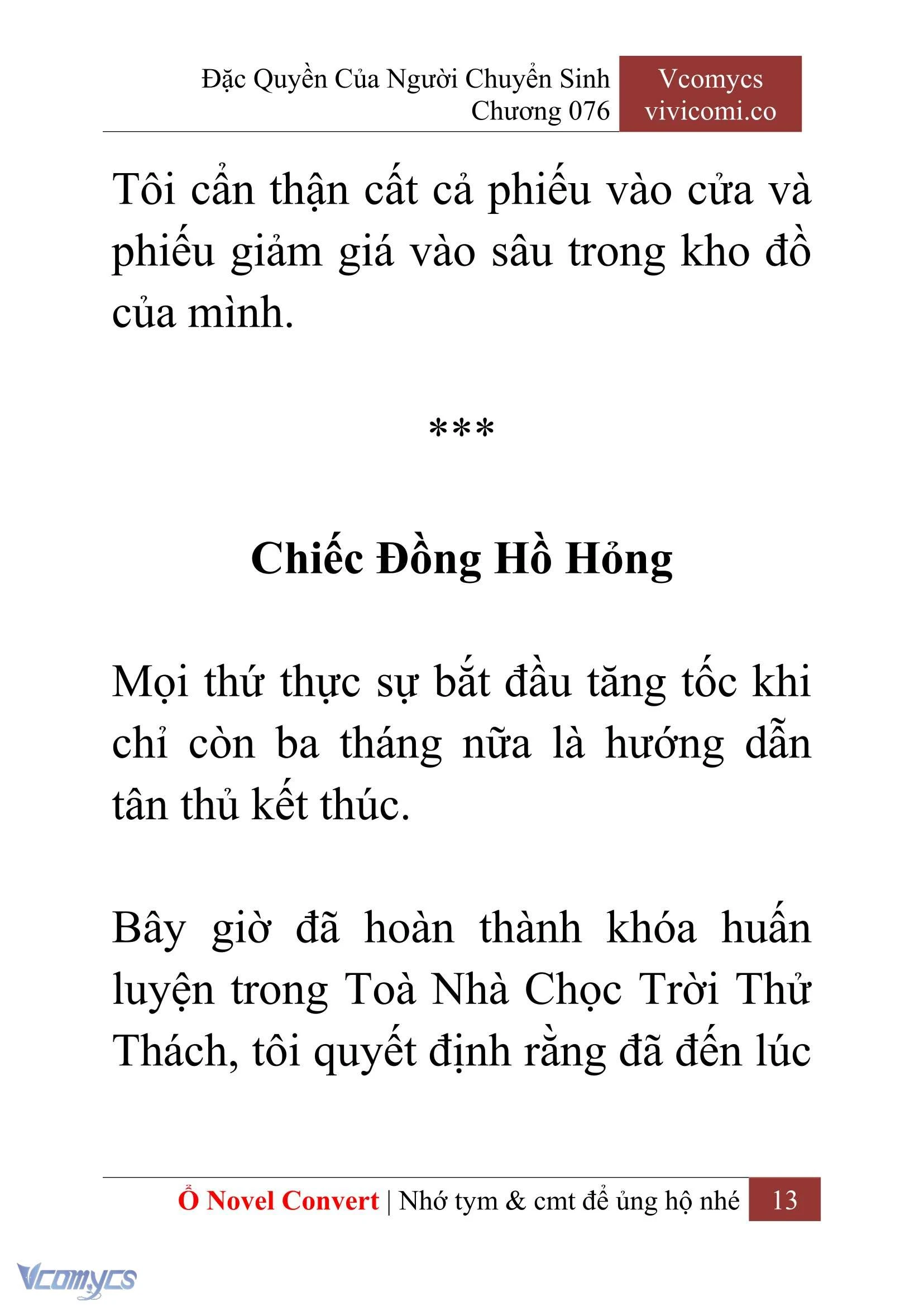 [Novel] Đặc Quyền Của Người Chuyển Sinh Chapter  76 - 15