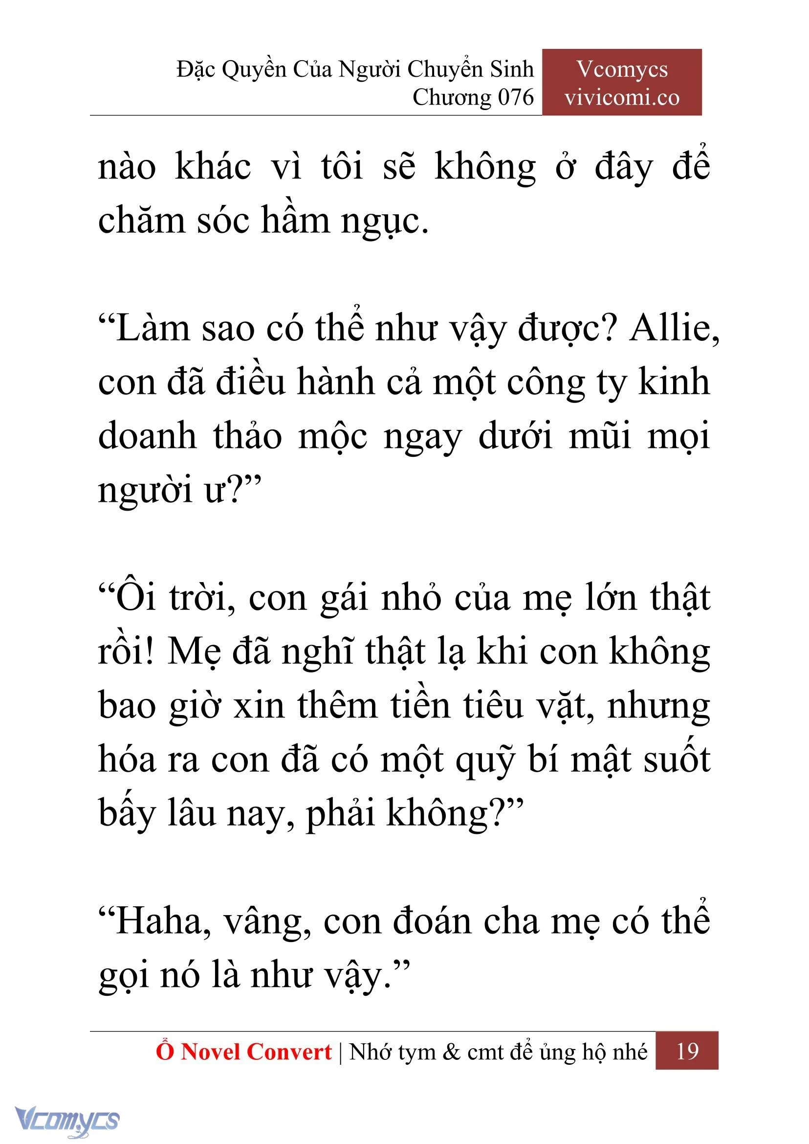 [Novel] Đặc Quyền Của Người Chuyển Sinh Chapter  76 - 21
