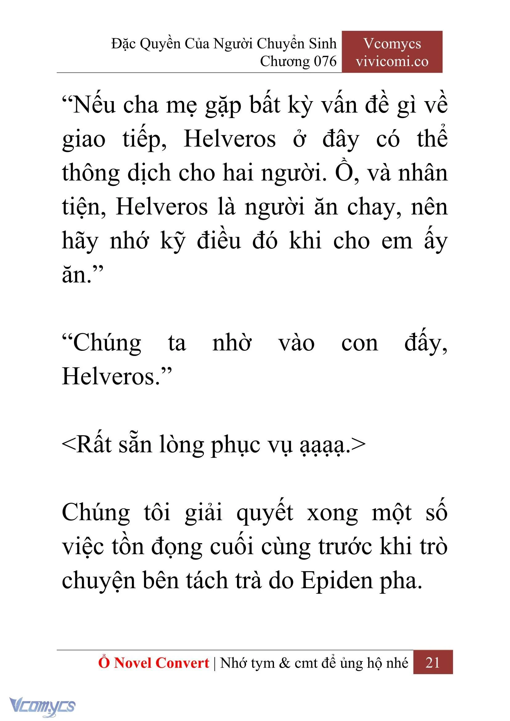 [Novel] Đặc Quyền Của Người Chuyển Sinh Chapter  76 - 23