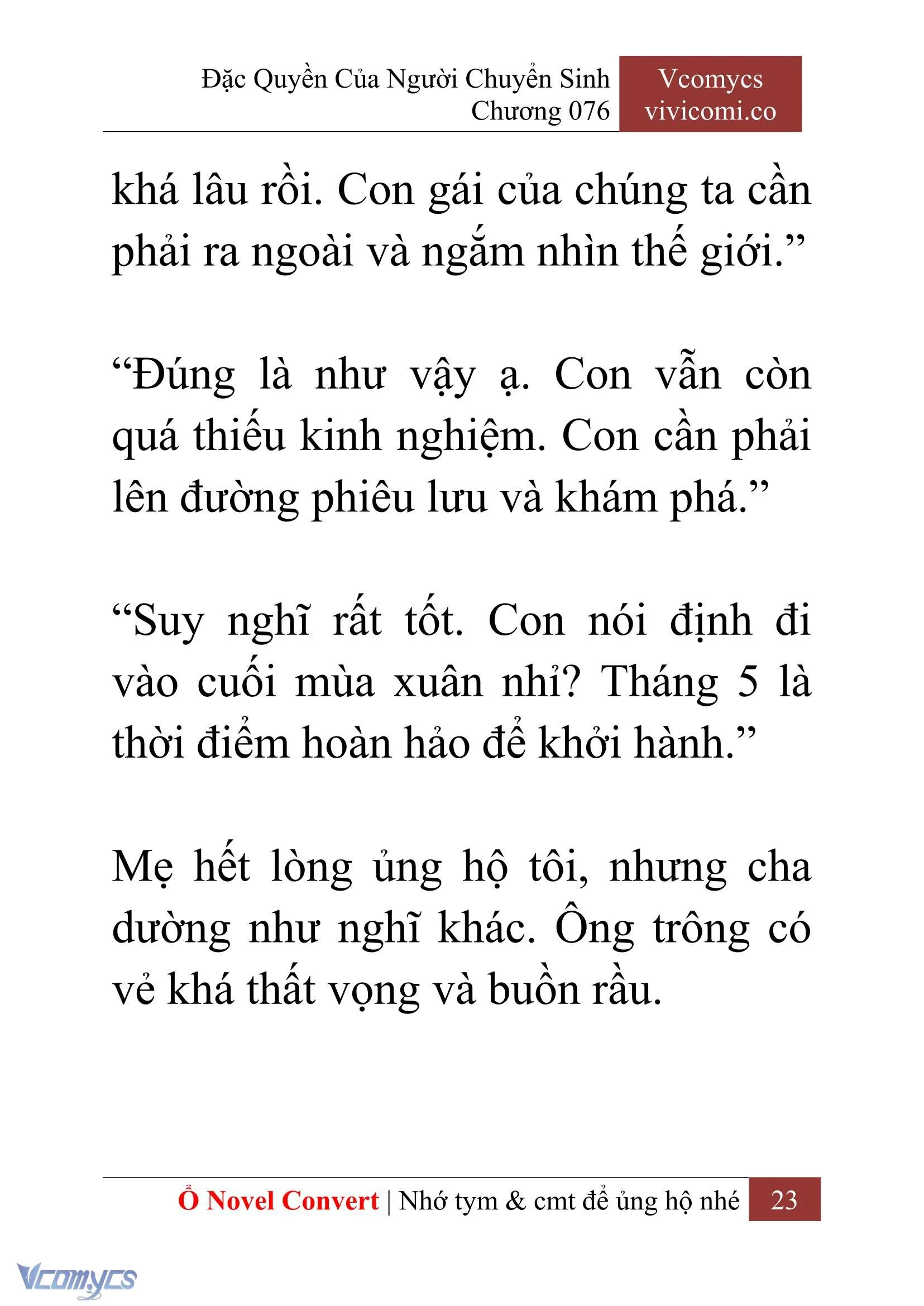 [Novel] Đặc Quyền Của Người Chuyển Sinh Chapter  76 - 25