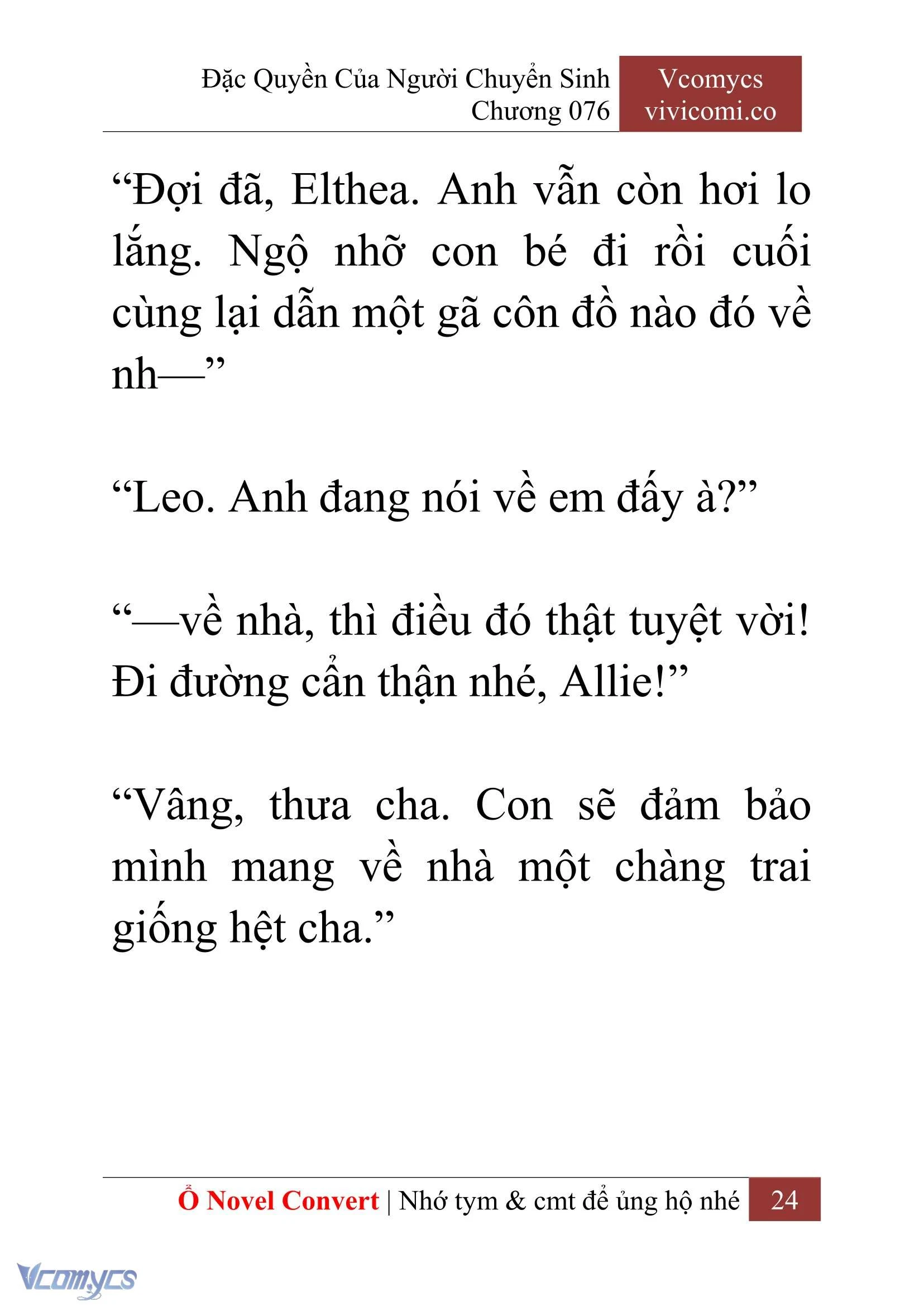 [Novel] Đặc Quyền Của Người Chuyển Sinh Chapter  76 - 26