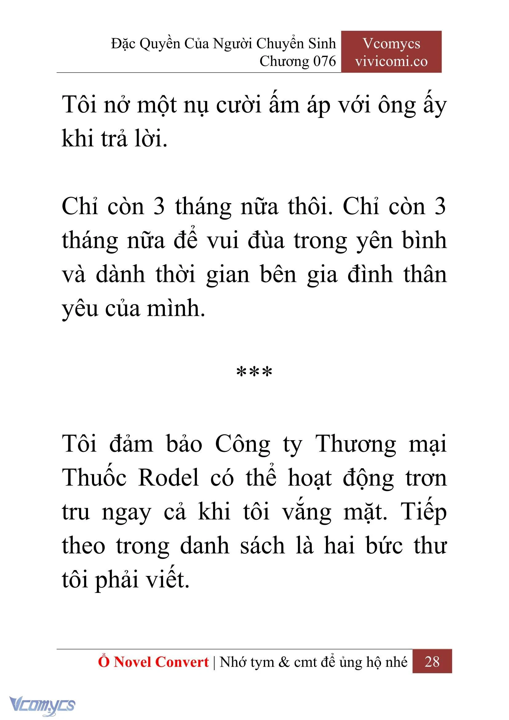 [Novel] Đặc Quyền Của Người Chuyển Sinh Chapter  76 - 30