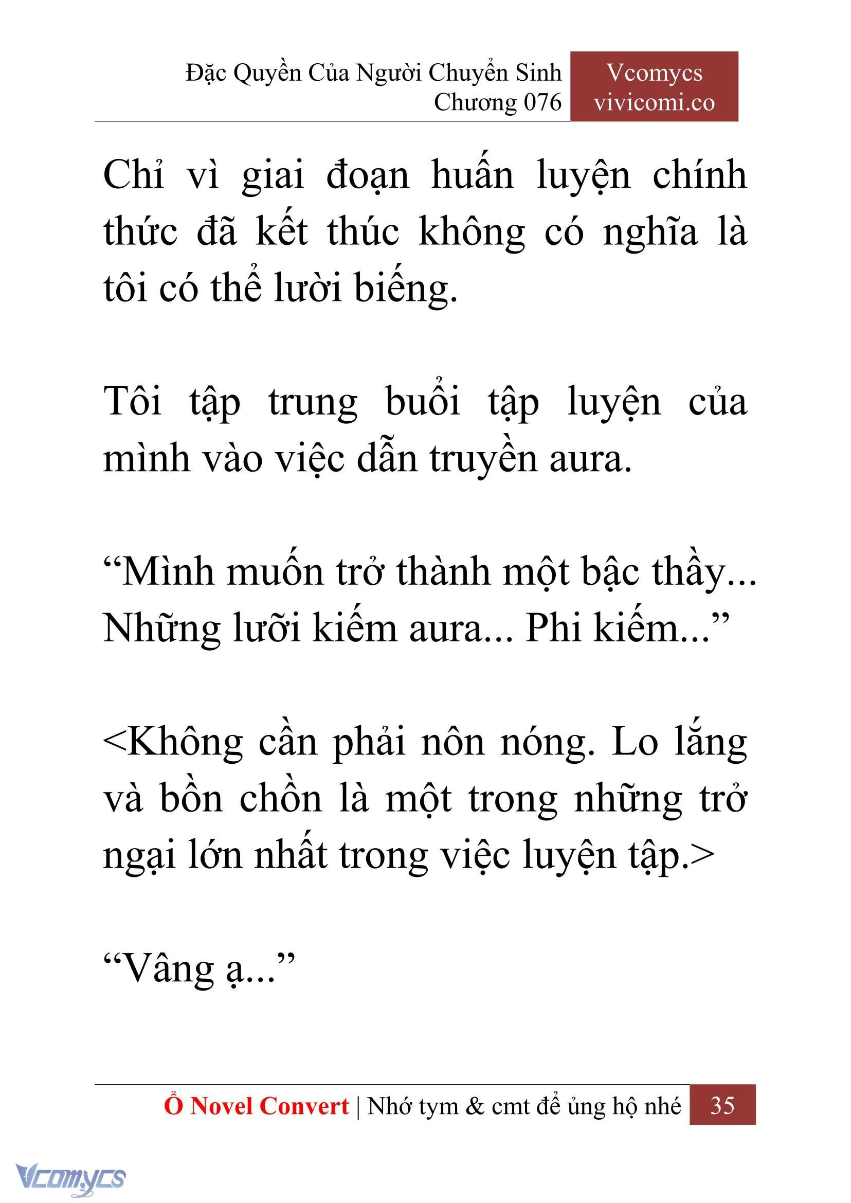 [Novel] Đặc Quyền Của Người Chuyển Sinh Chapter  76 - 37