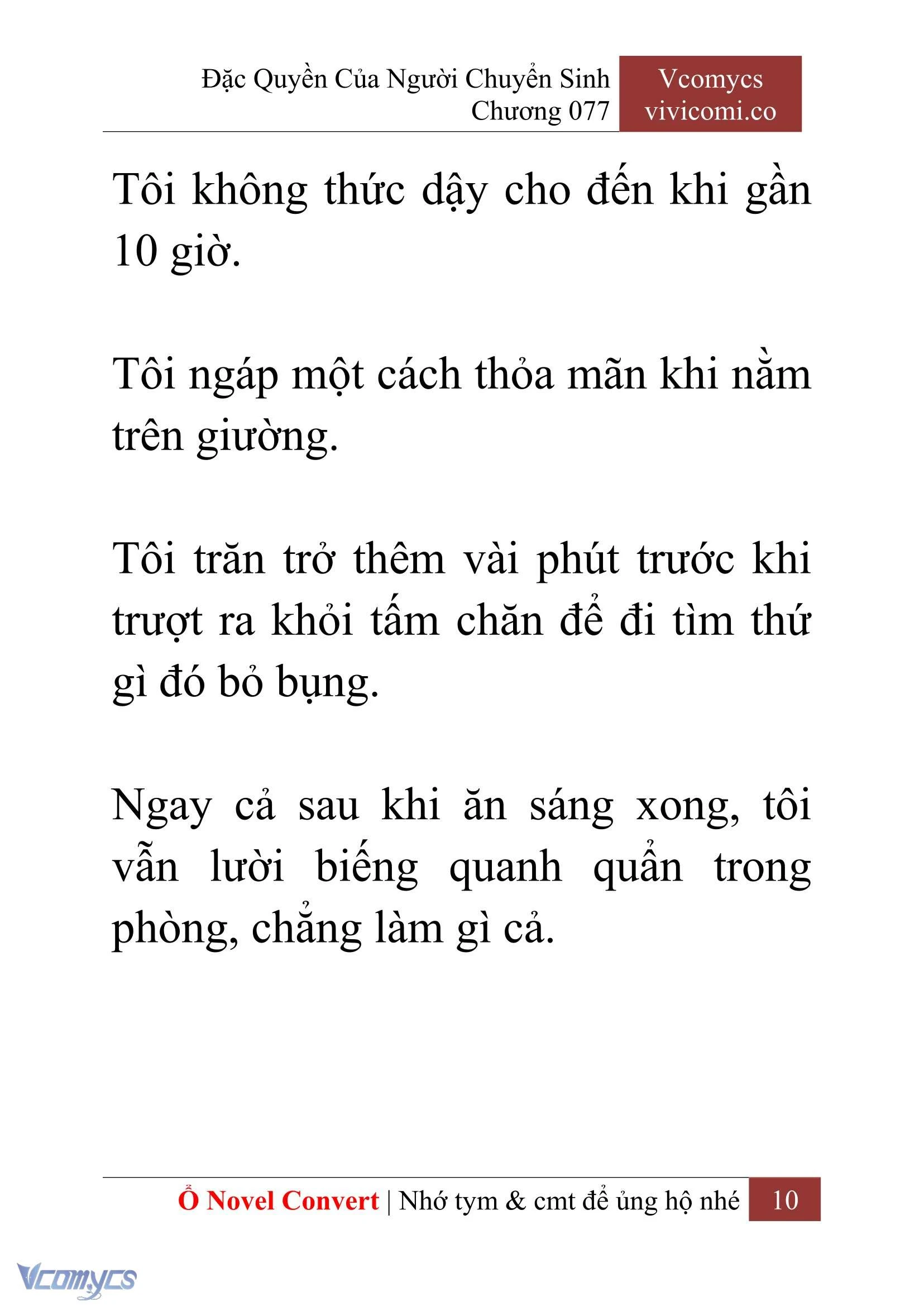 [Novel] Đặc Quyền Của Người Chuyển Sinh Chapter  77 - 12