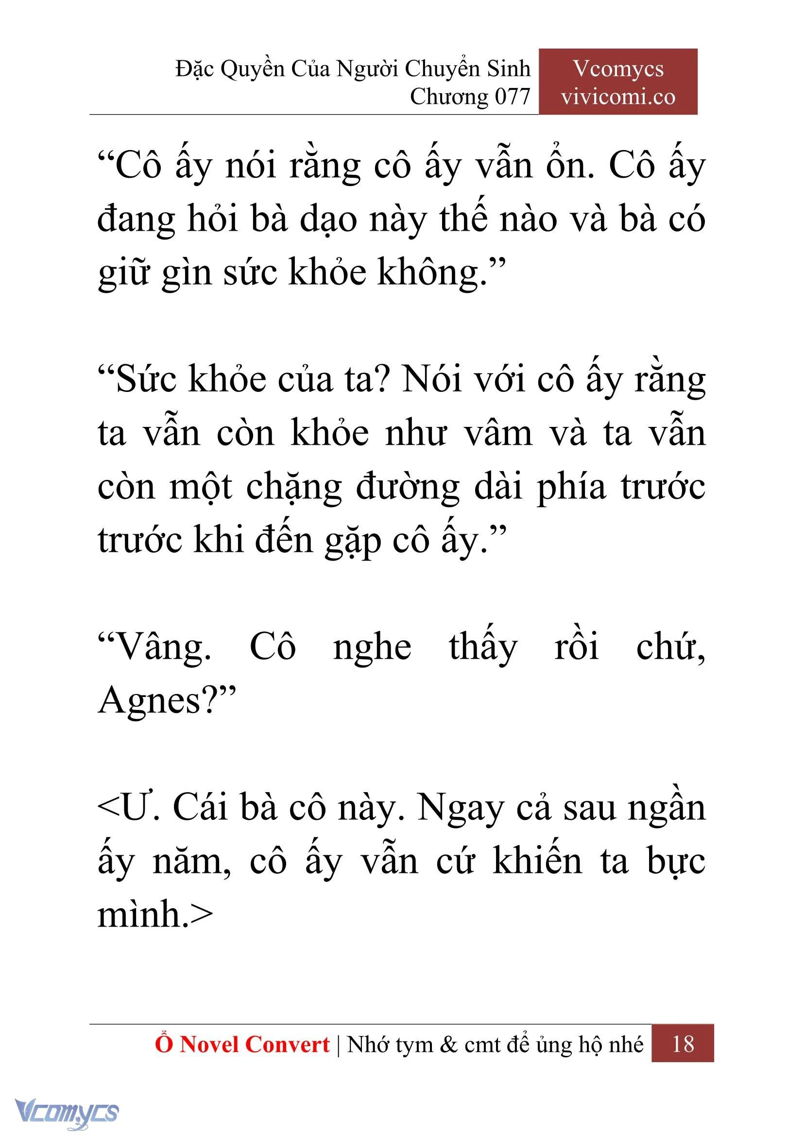 [Novel] Đặc Quyền Của Người Chuyển Sinh Chapter  77 - 20
