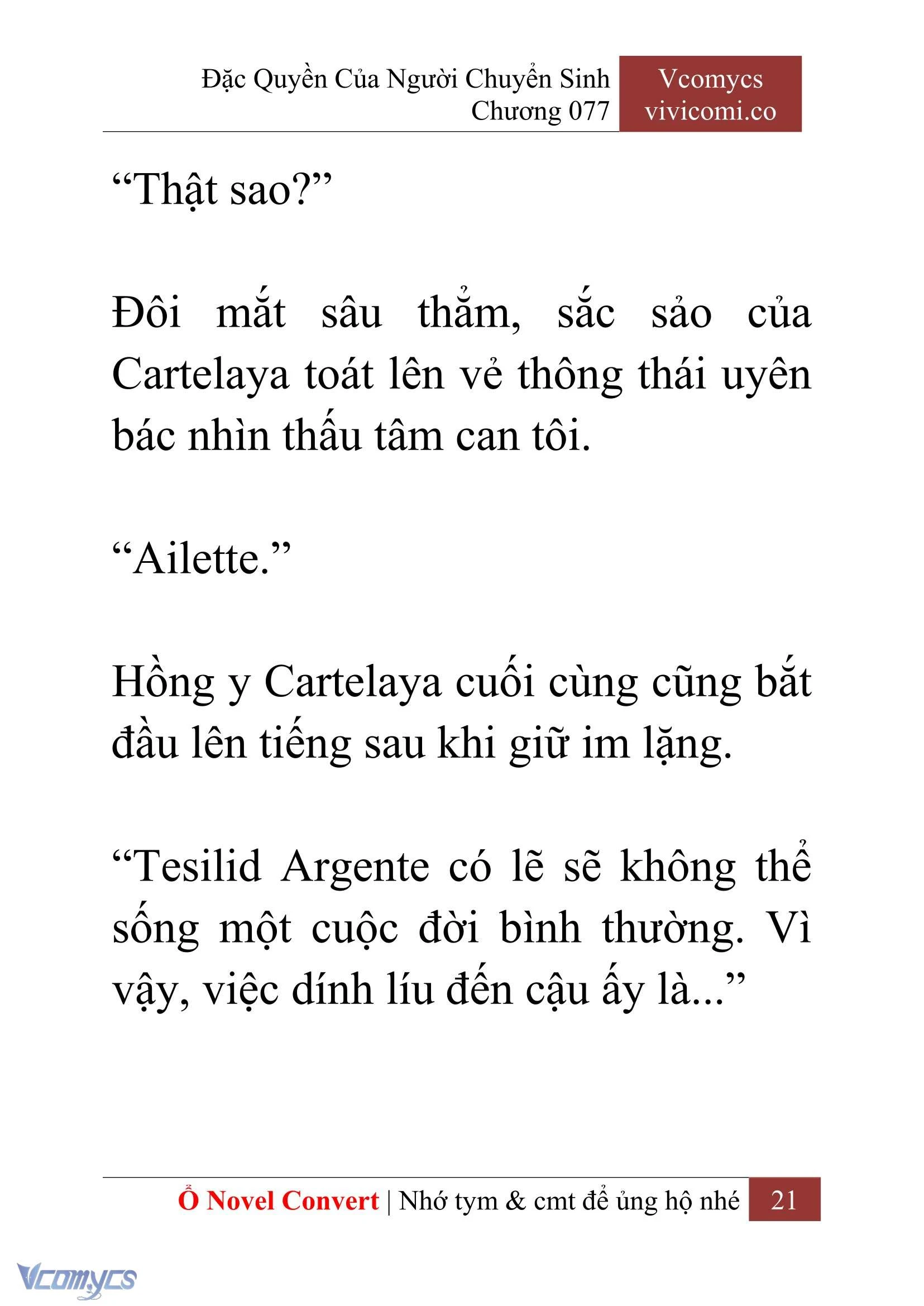 [Novel] Đặc Quyền Của Người Chuyển Sinh Chapter  77 - 23