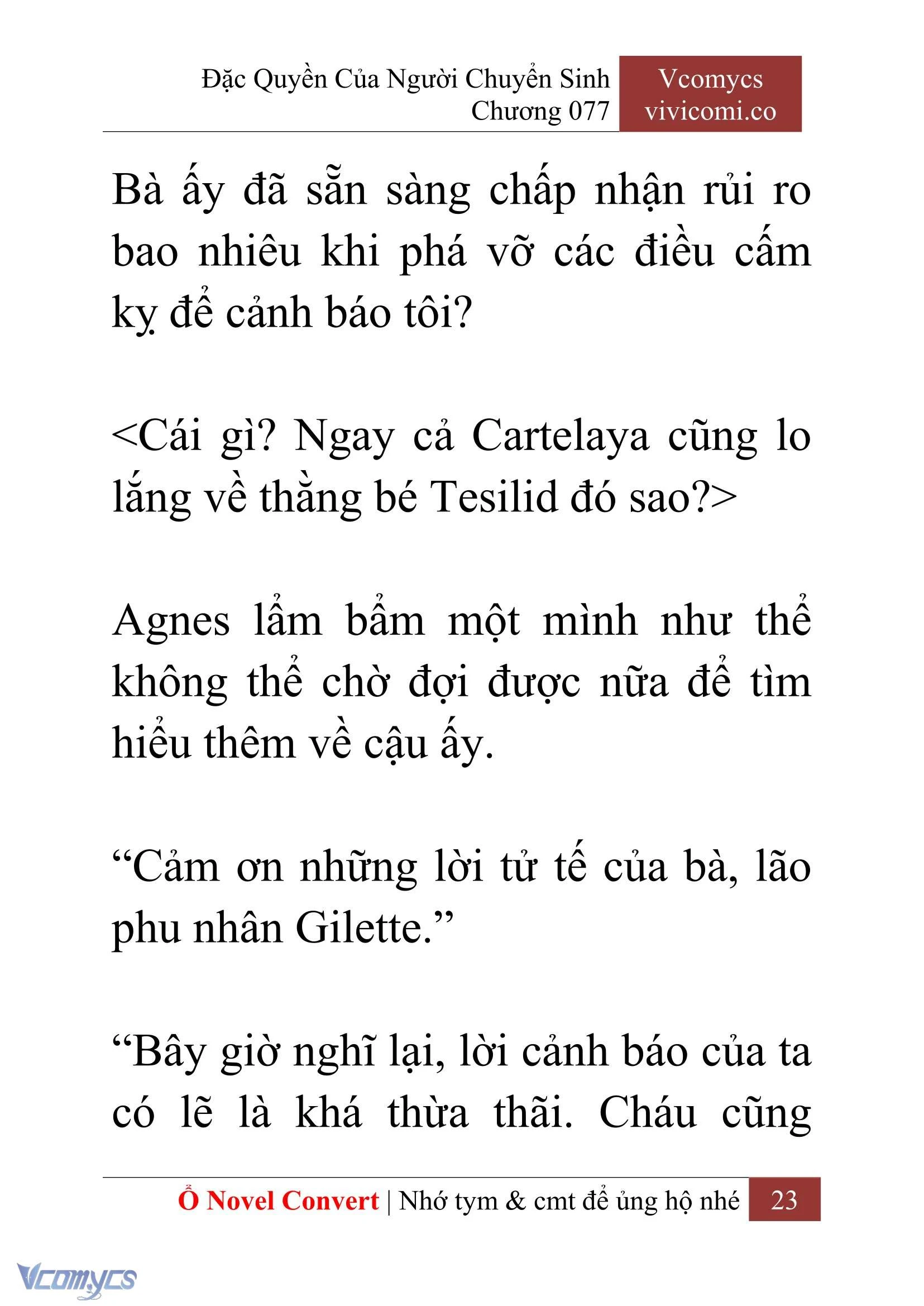 [Novel] Đặc Quyền Của Người Chuyển Sinh Chapter  77 - 25