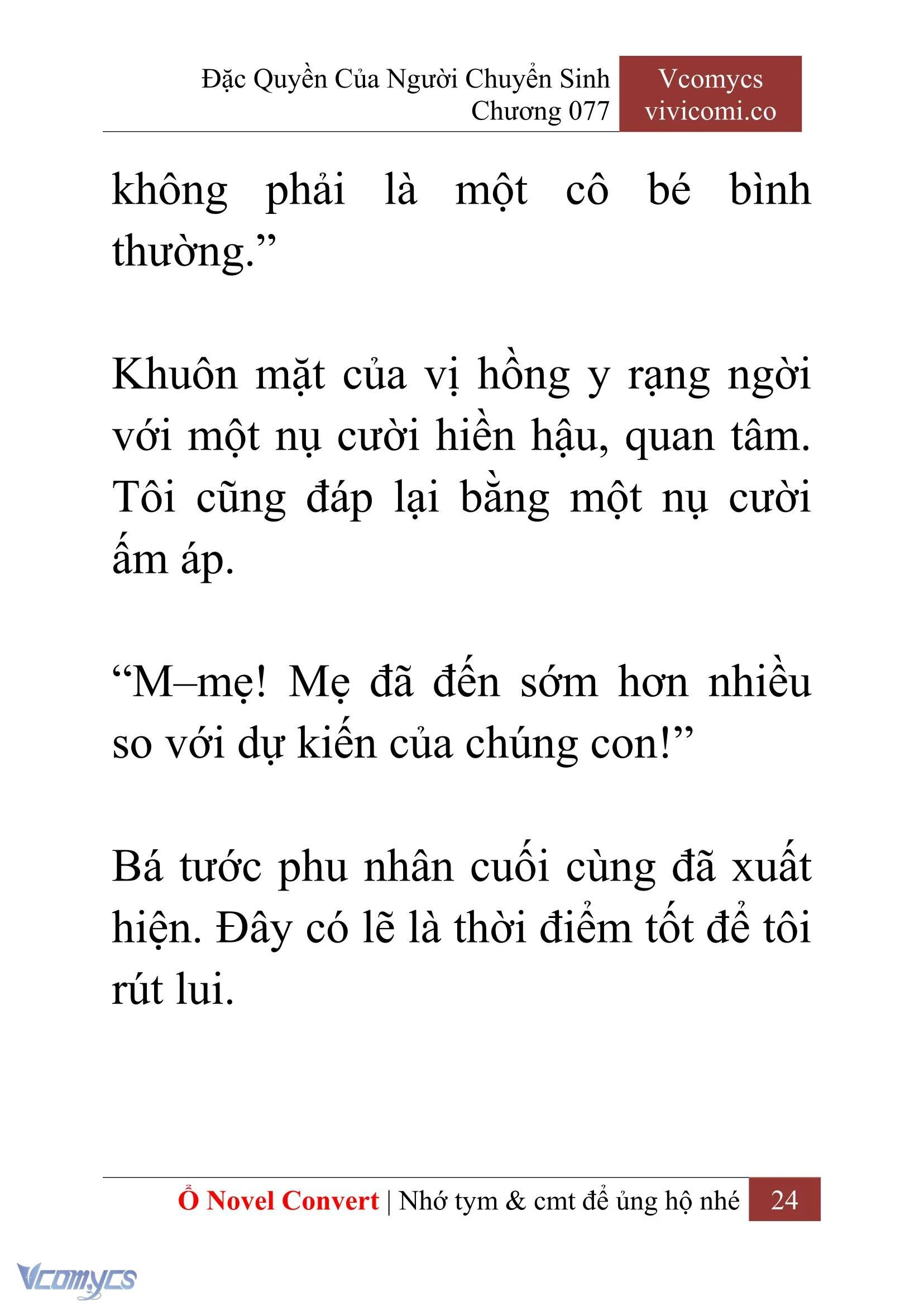 [Novel] Đặc Quyền Của Người Chuyển Sinh Chapter  77 - 26