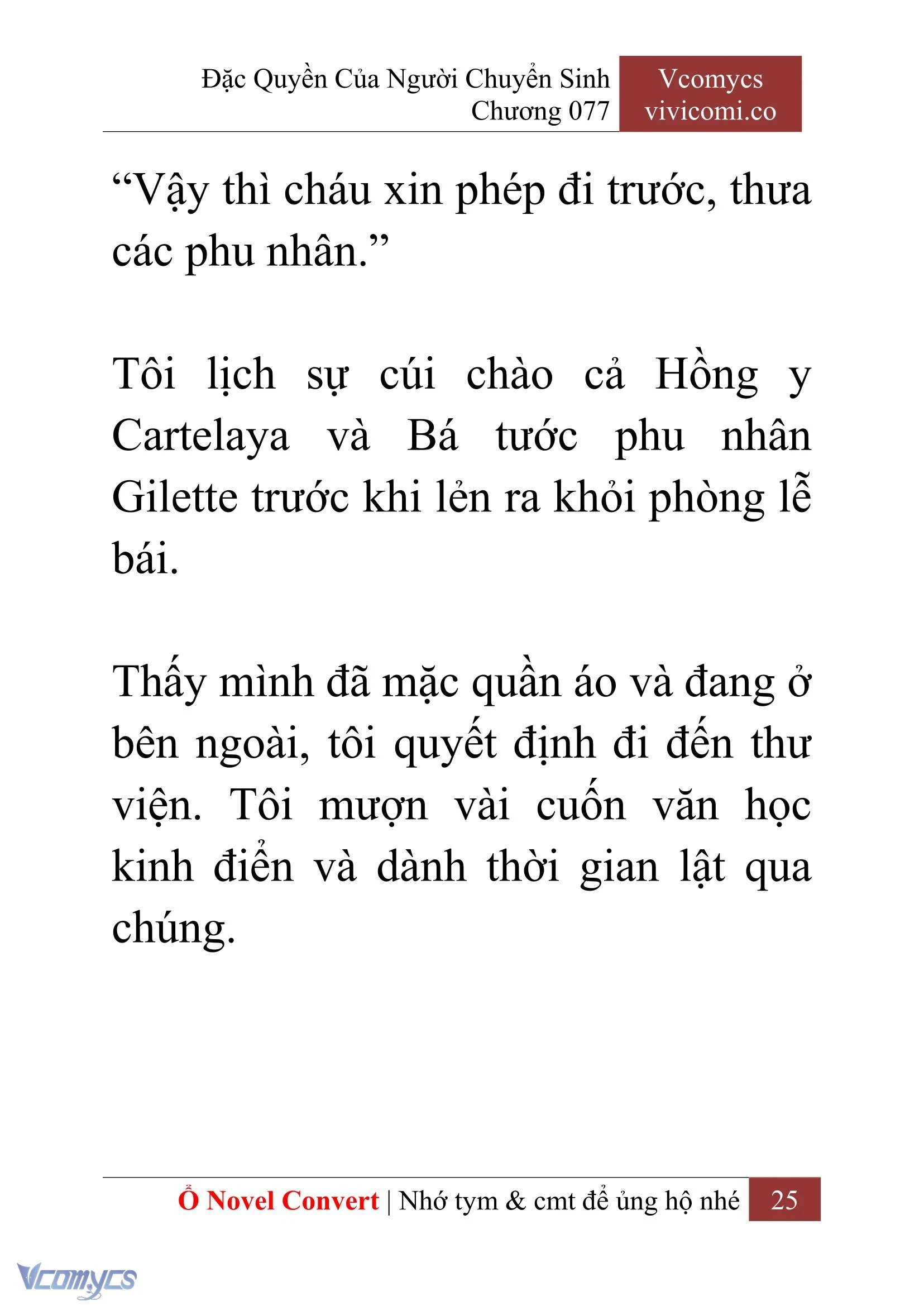 [Novel] Đặc Quyền Của Người Chuyển Sinh Chapter  77 - 27