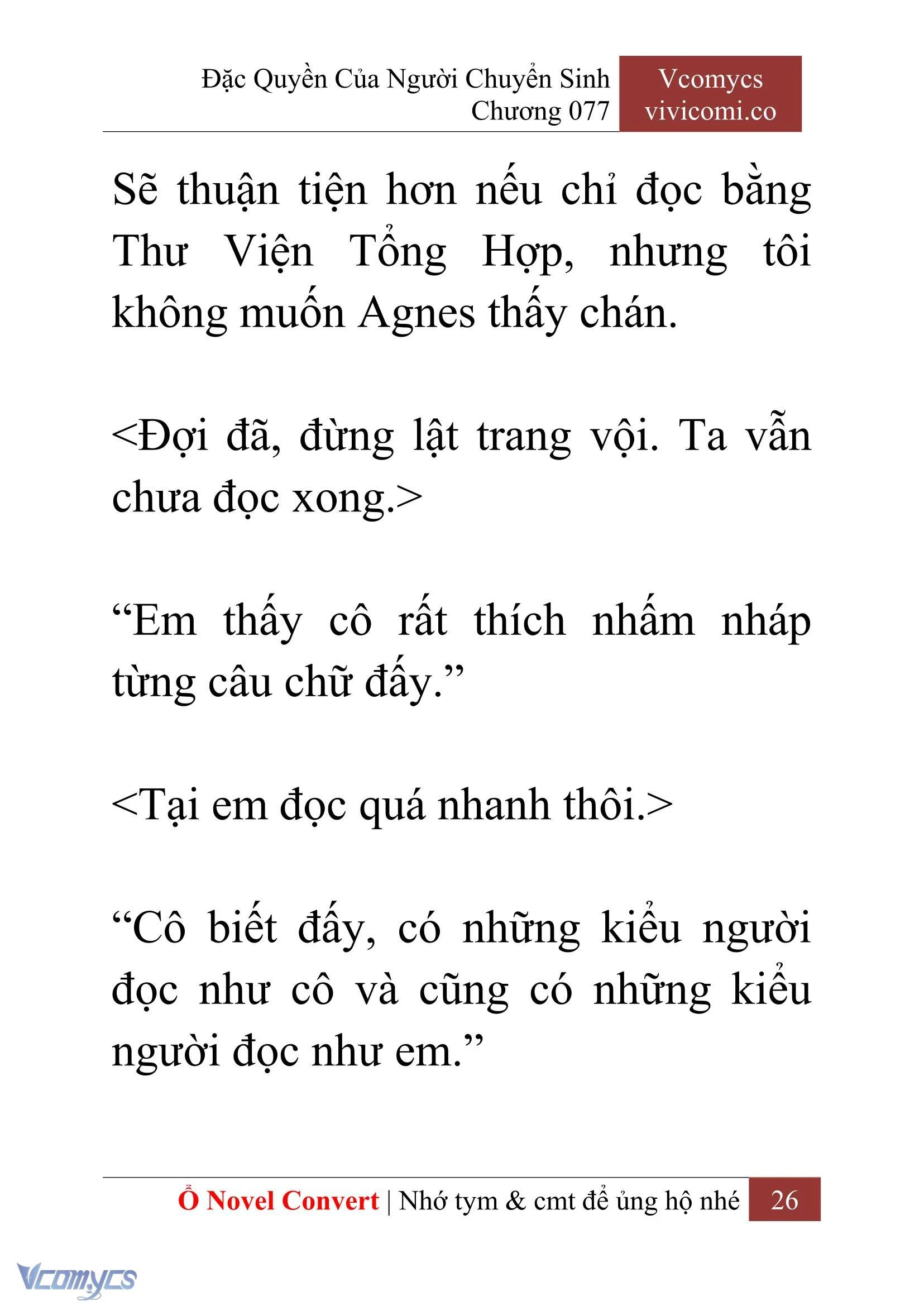[Novel] Đặc Quyền Của Người Chuyển Sinh Chapter  77 - 28