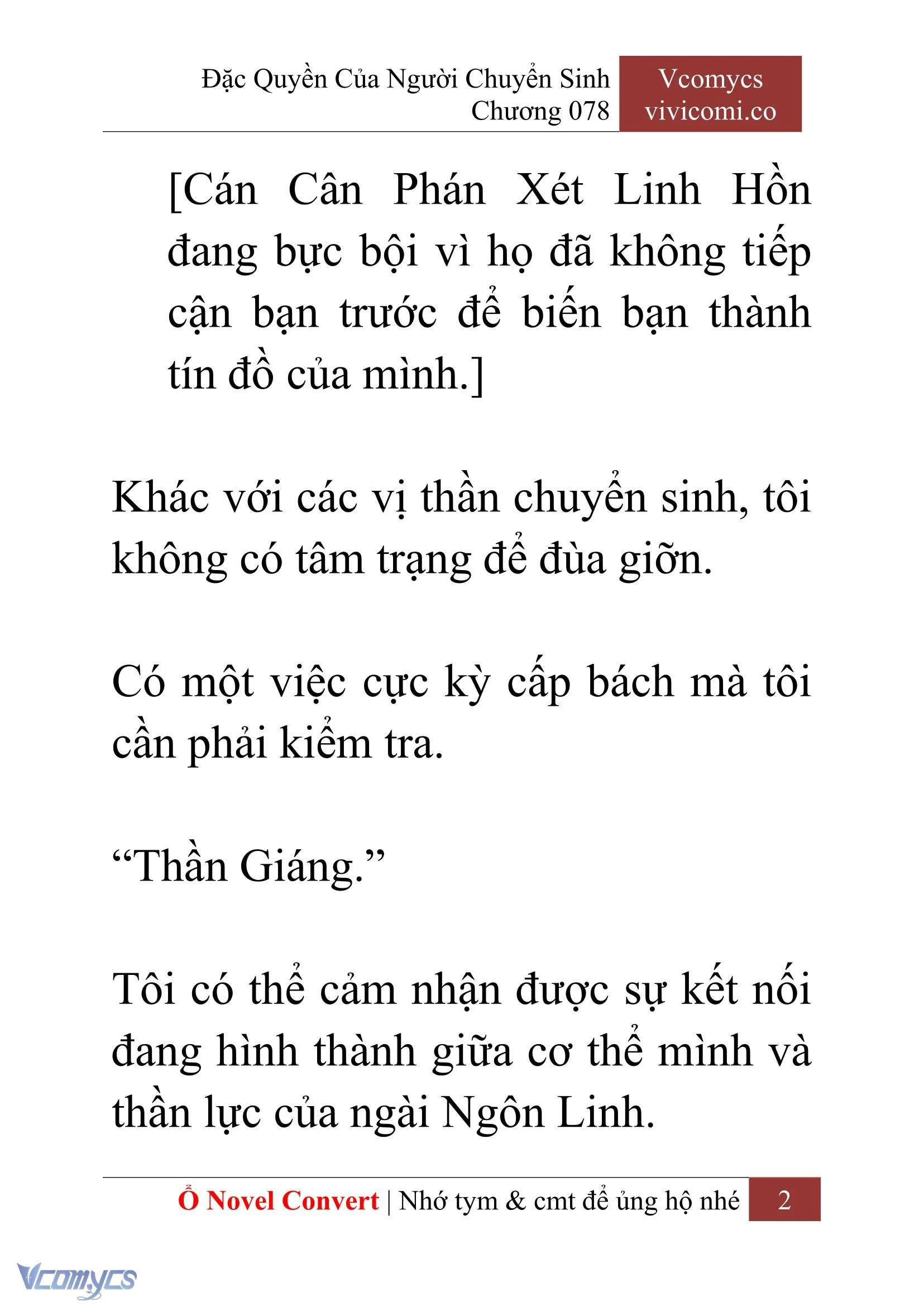 [Novel] Đặc Quyền Của Người Chuyển Sinh Chapter  78 - 4