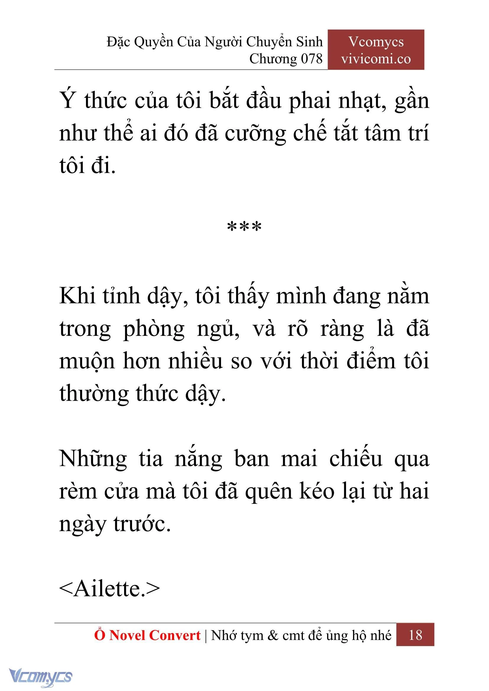 [Novel] Đặc Quyền Của Người Chuyển Sinh Chapter  78 - 20