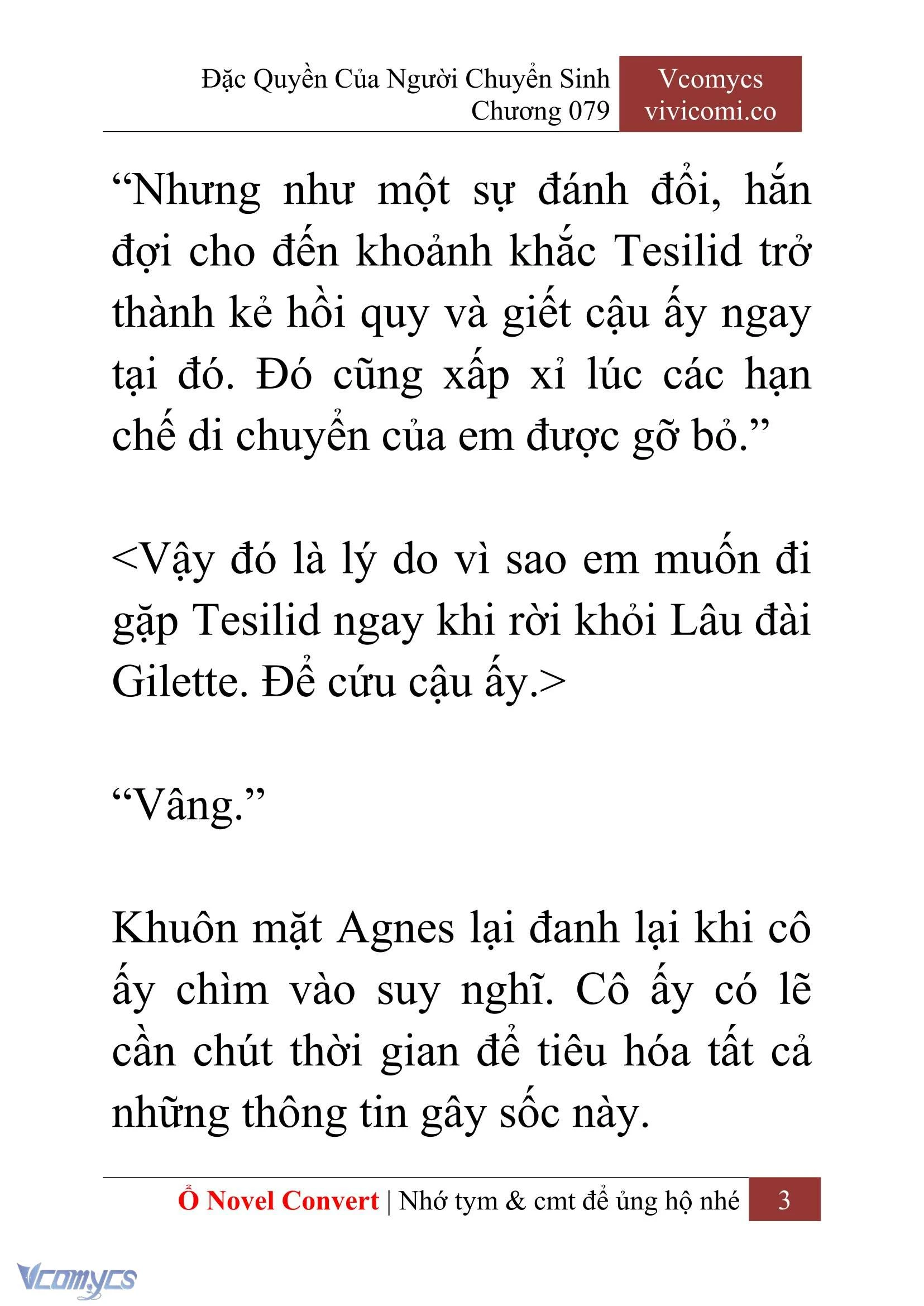 [Novel] Đặc Quyền Của Người Chuyển Sinh Chapter  79 - 5