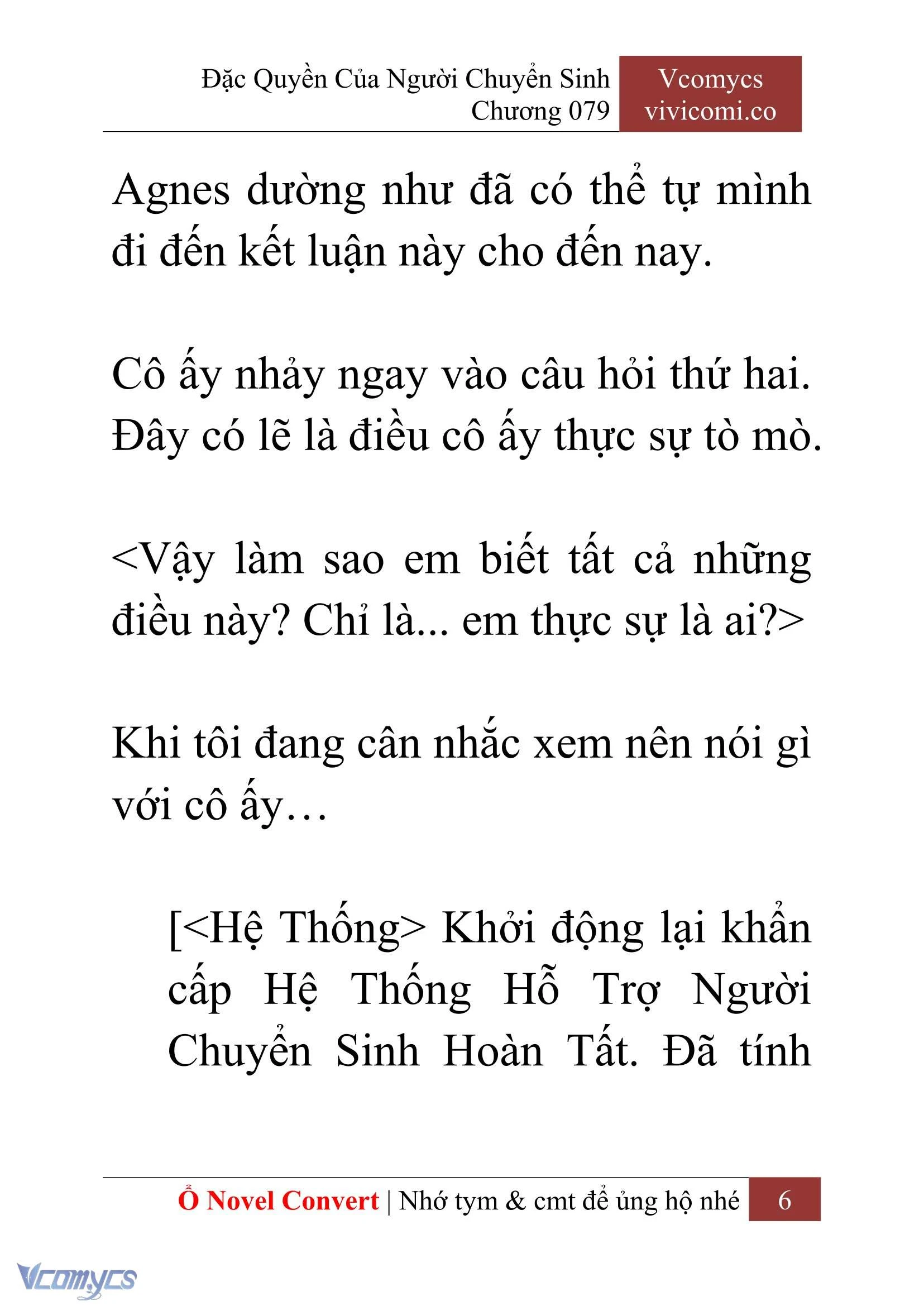 [Novel] Đặc Quyền Của Người Chuyển Sinh Chapter  79 - 8
