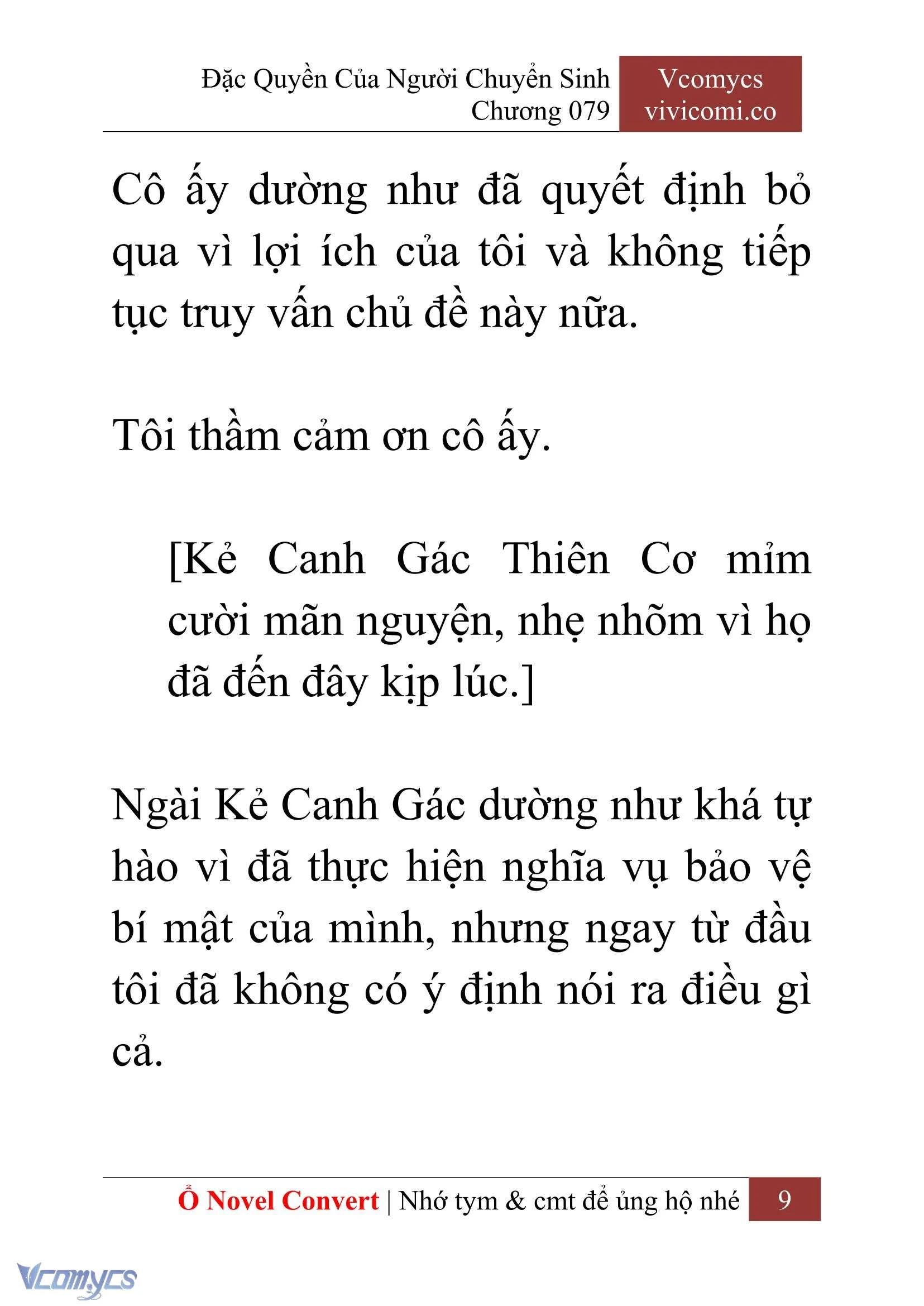 [Novel] Đặc Quyền Của Người Chuyển Sinh Chapter  79 - 11