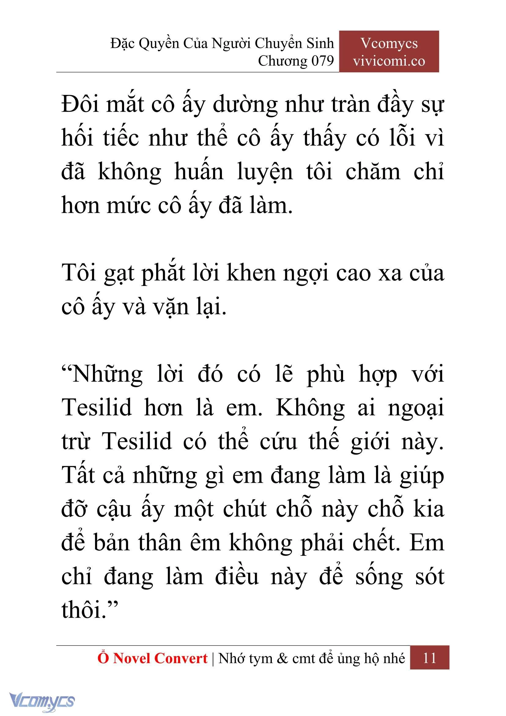 [Novel] Đặc Quyền Của Người Chuyển Sinh Chapter  79 - 13