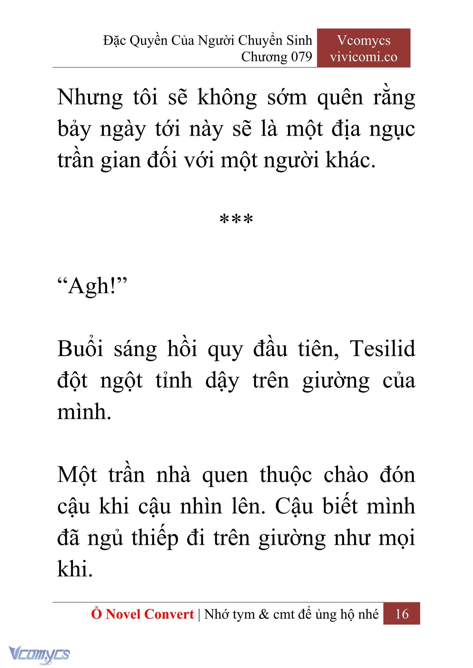 [Novel] Đặc Quyền Của Người Chuyển Sinh Chapter  79 - 18