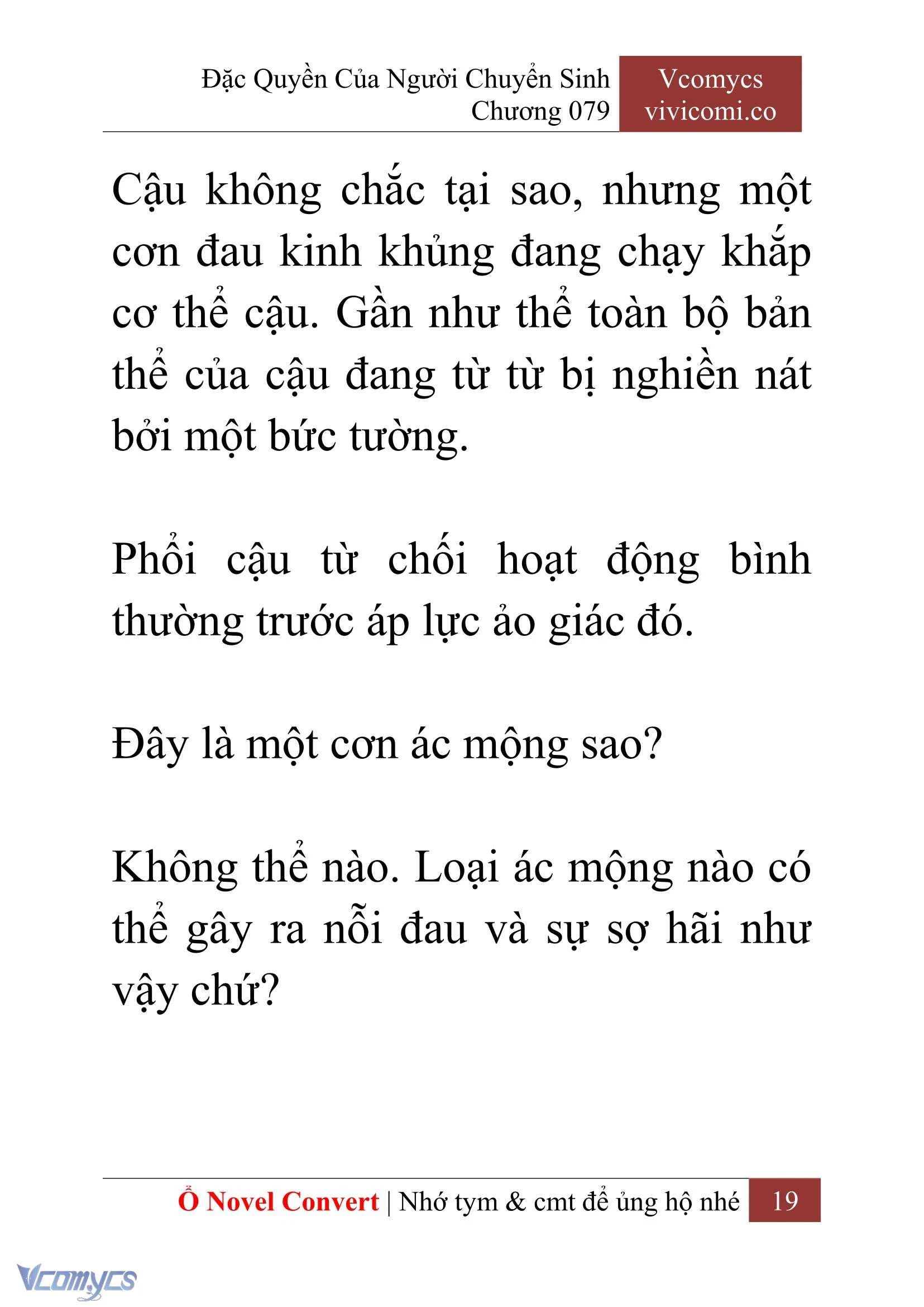 [Novel] Đặc Quyền Của Người Chuyển Sinh Chapter  79 - 21