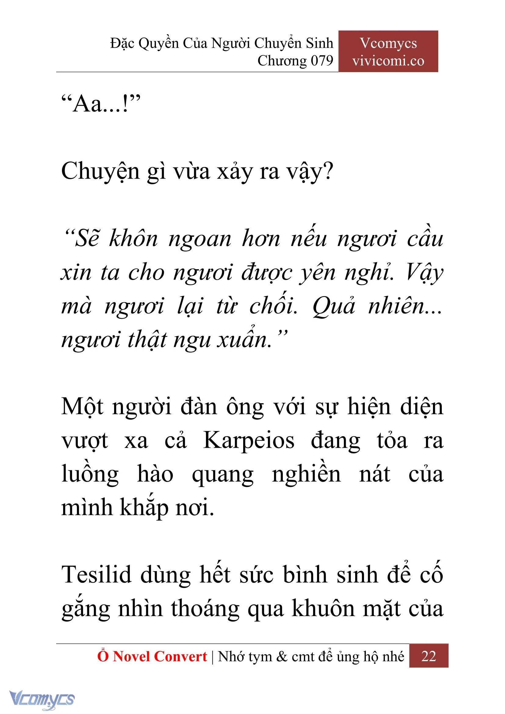[Novel] Đặc Quyền Của Người Chuyển Sinh Chapter  79 - 24