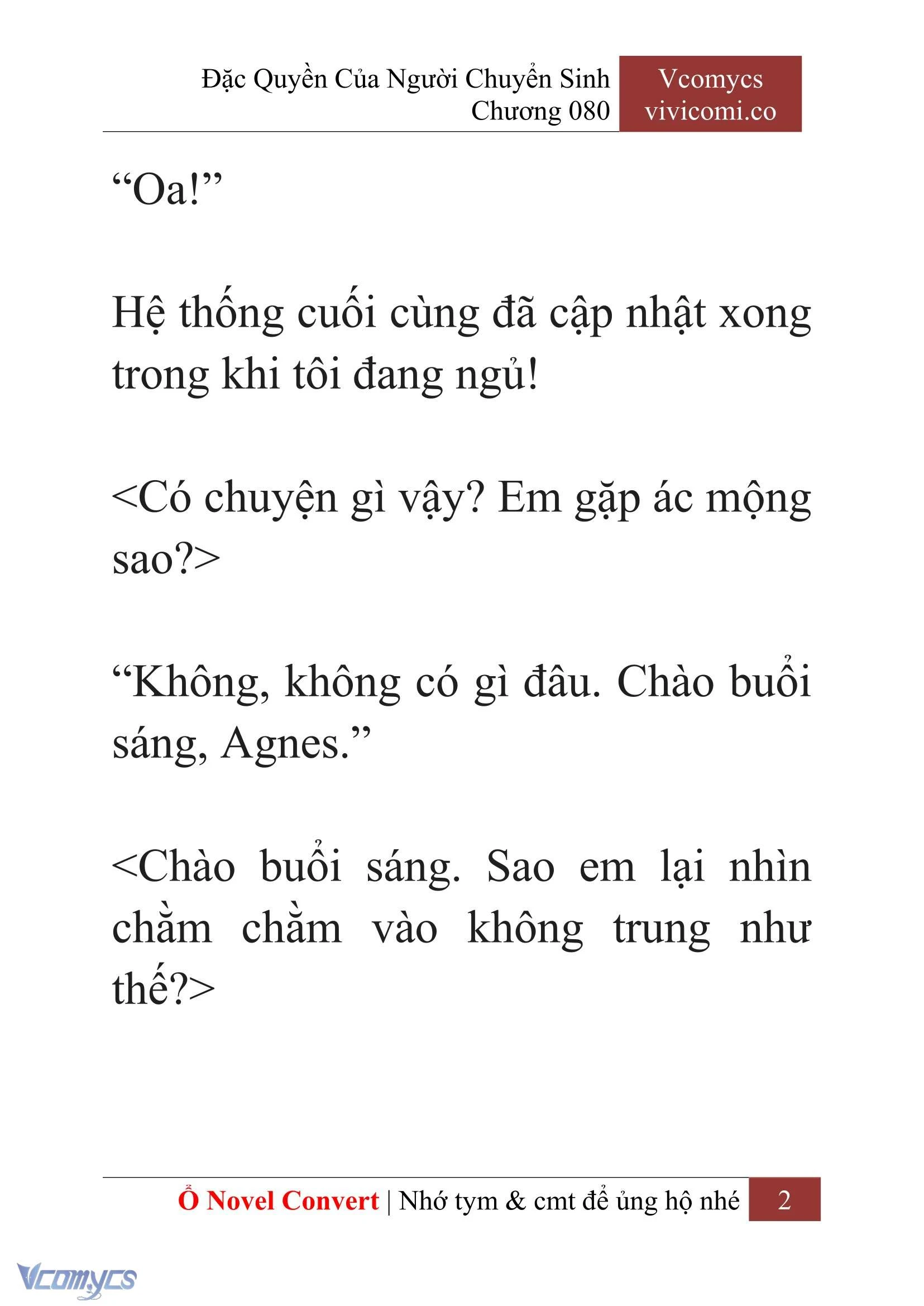 [Novel] Đặc Quyền Của Người Chuyển Sinh Chapter  80 - 4
